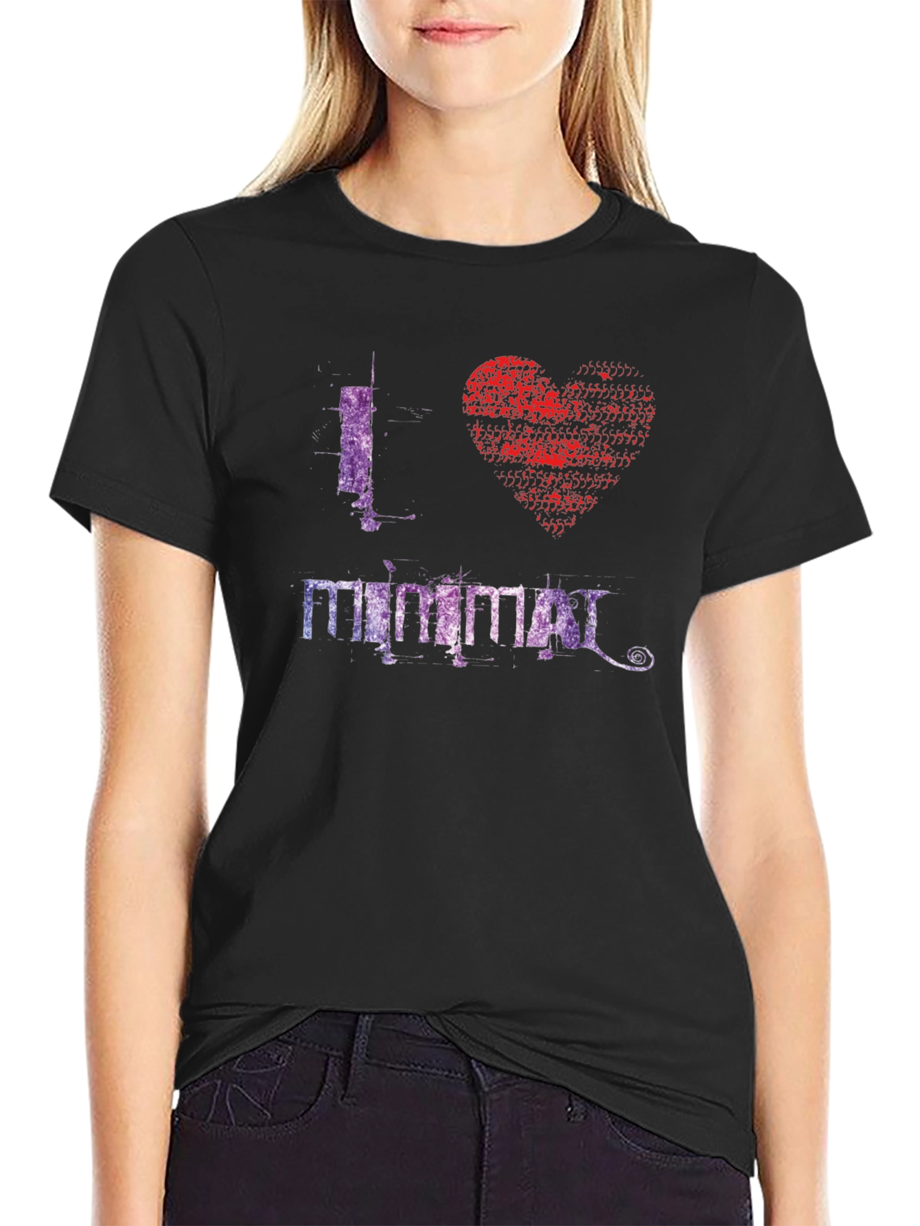 I Heart Minimal Graphic T-Shirt - Stylish Mens Tee