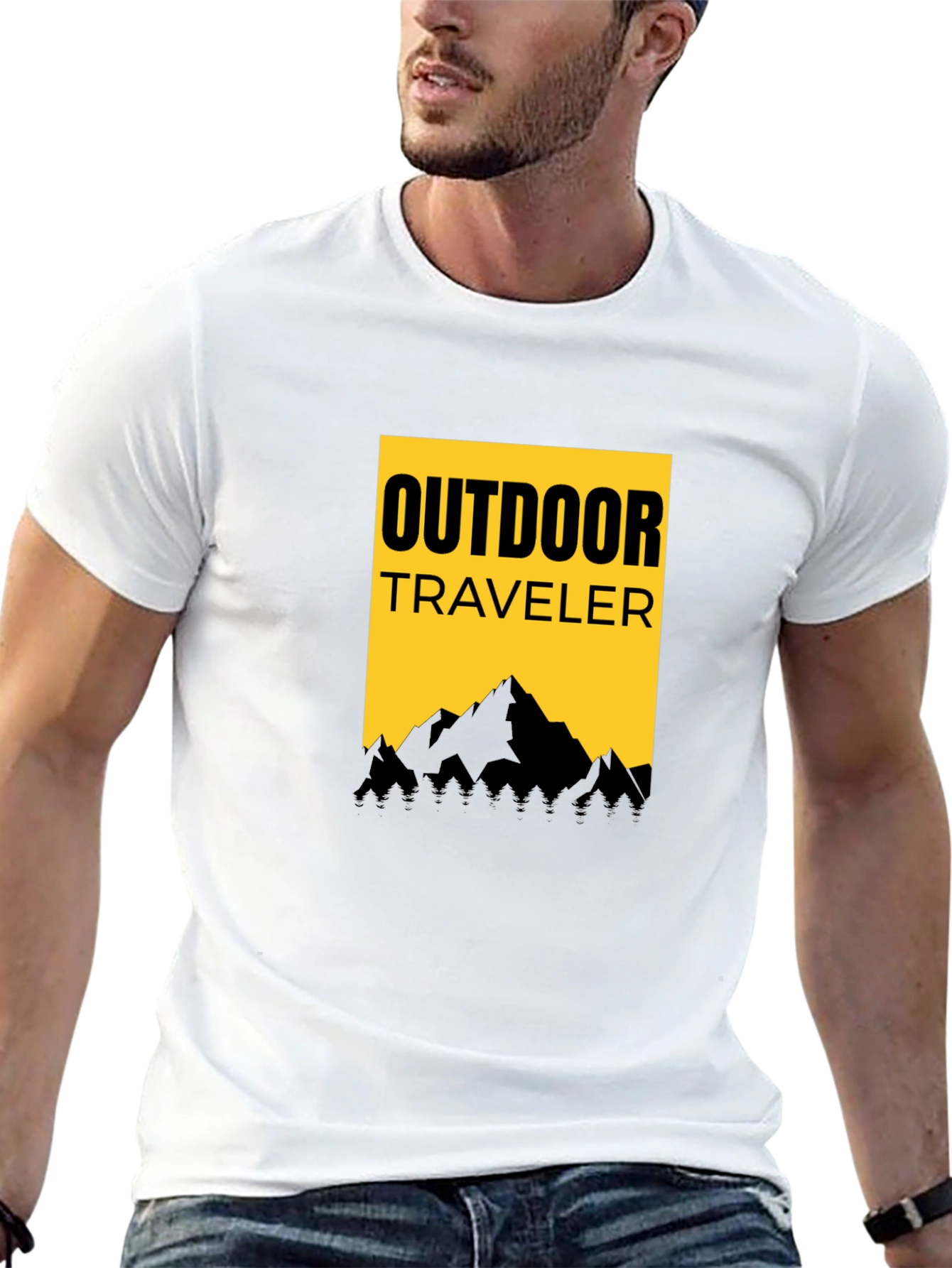 Outdoor Traveler Graphic Tee - Black