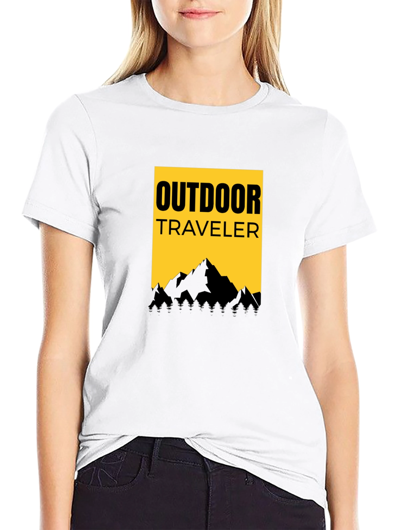Outdoor Traveler Graphic Tee - Black
