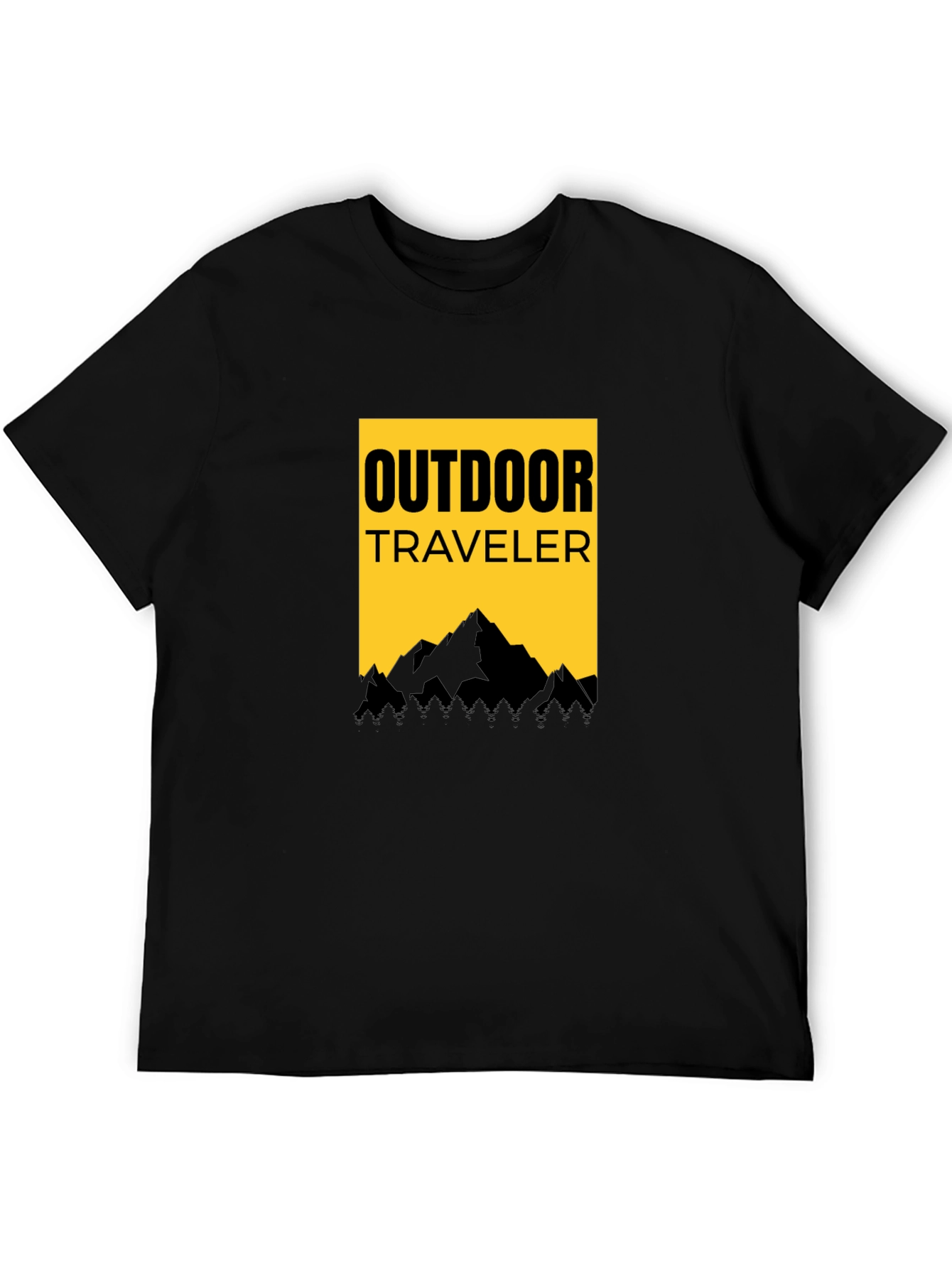 Outdoor Traveler Graphic Tee - Black