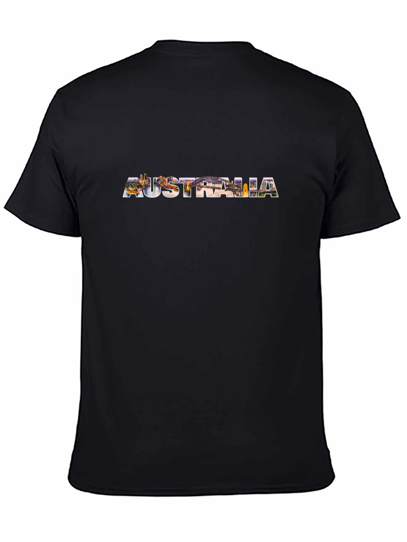 Australia Skyline Black T-Shirt