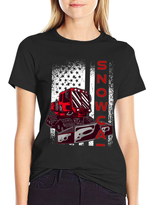 Snowcat American Flag Graphic Tee