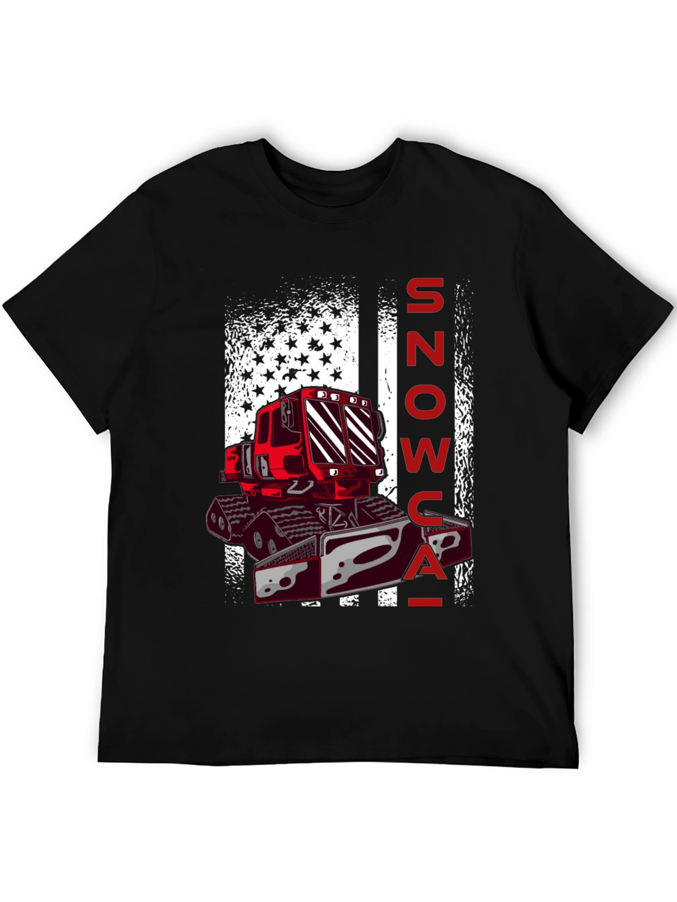 Snowcat American Flag Graphic Tee