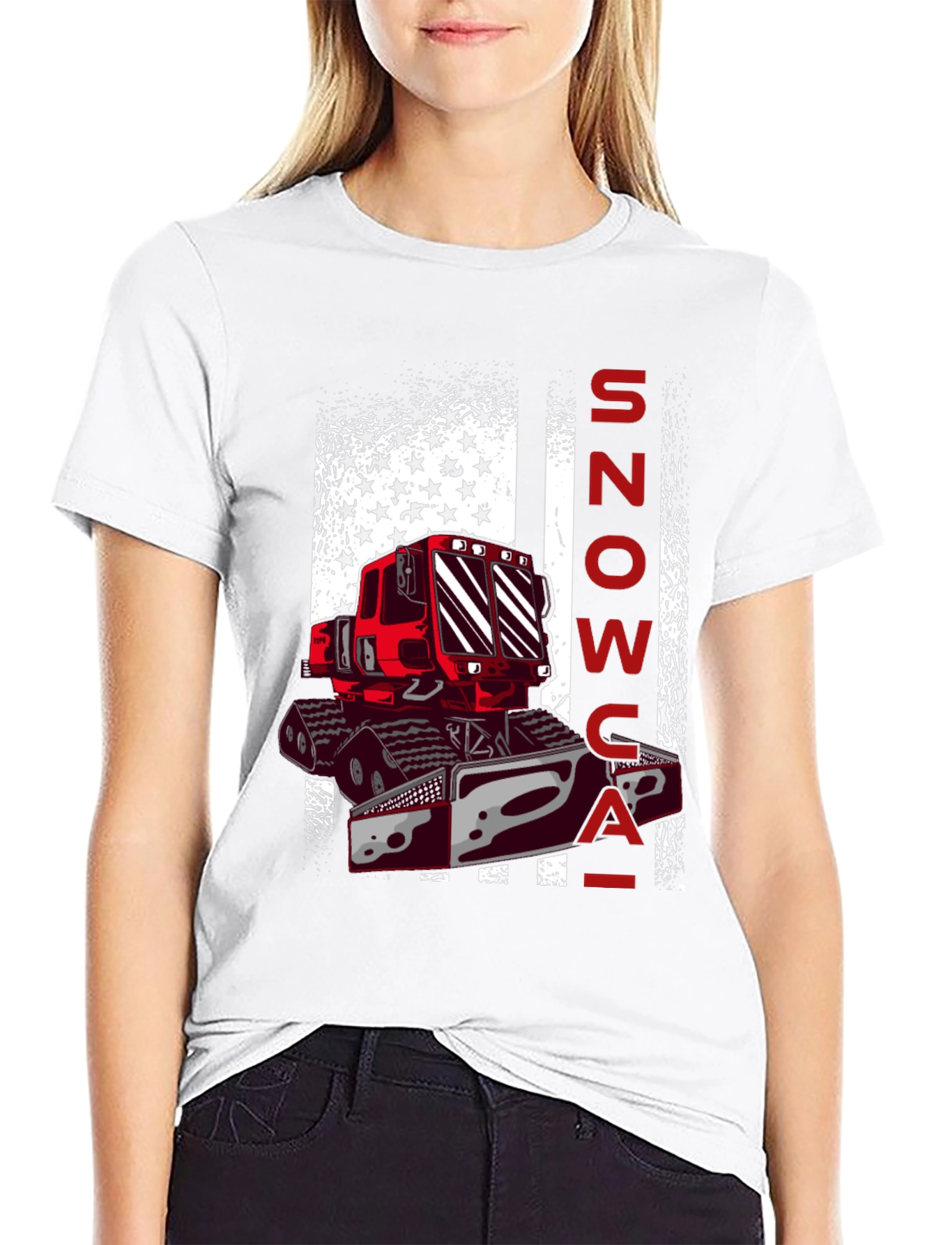 Snowcat American Flag Graphic Tee