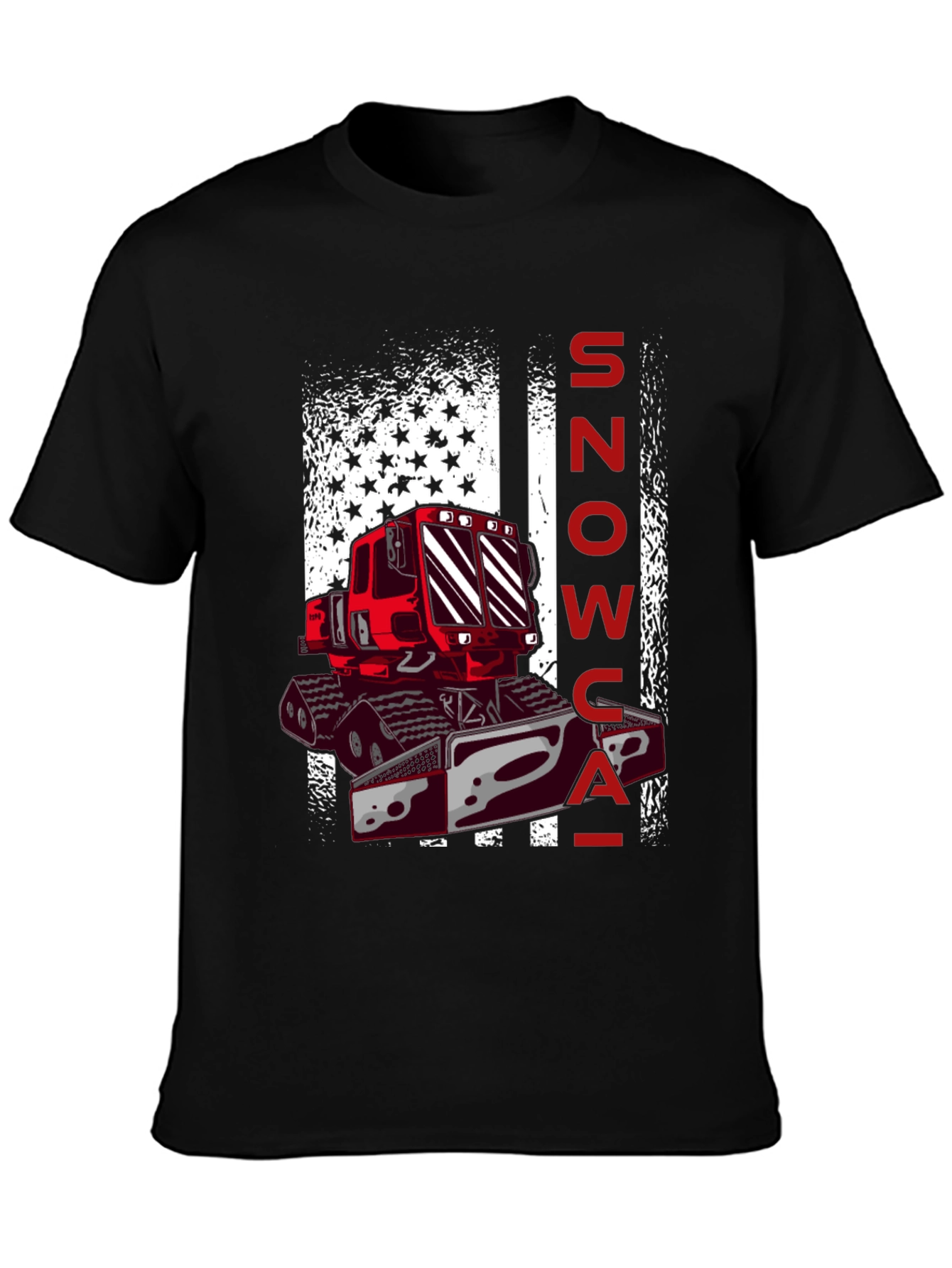 Snowcat American Flag Graphic Tee