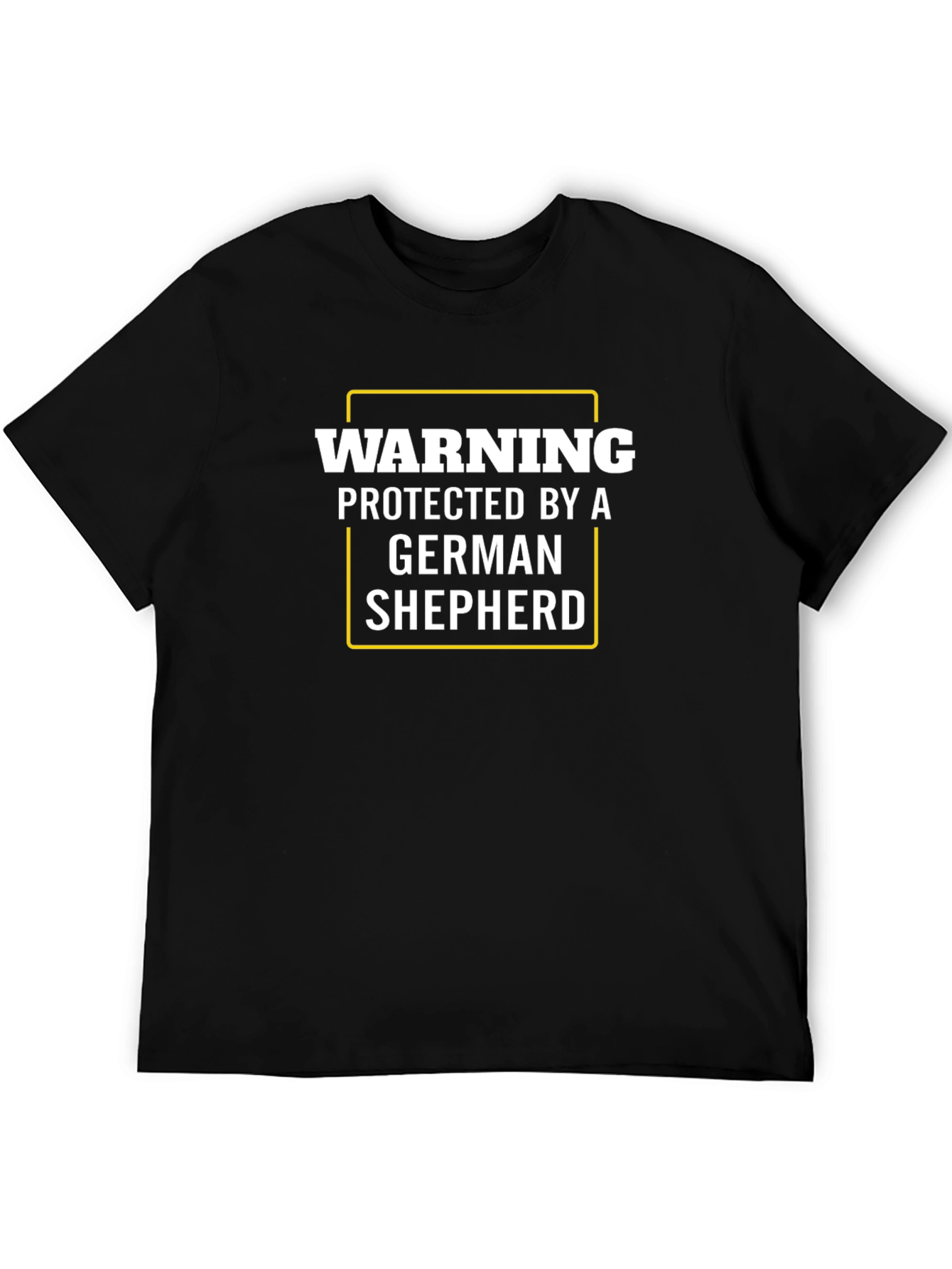 Warning Protected by German Shepherd T-Shirt
