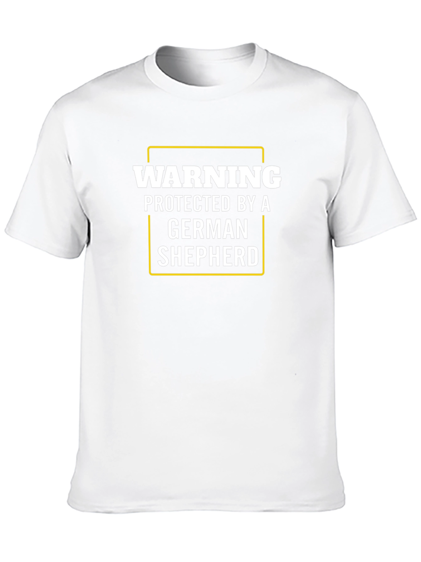 Warning Protected by German Shepherd T-Shirt