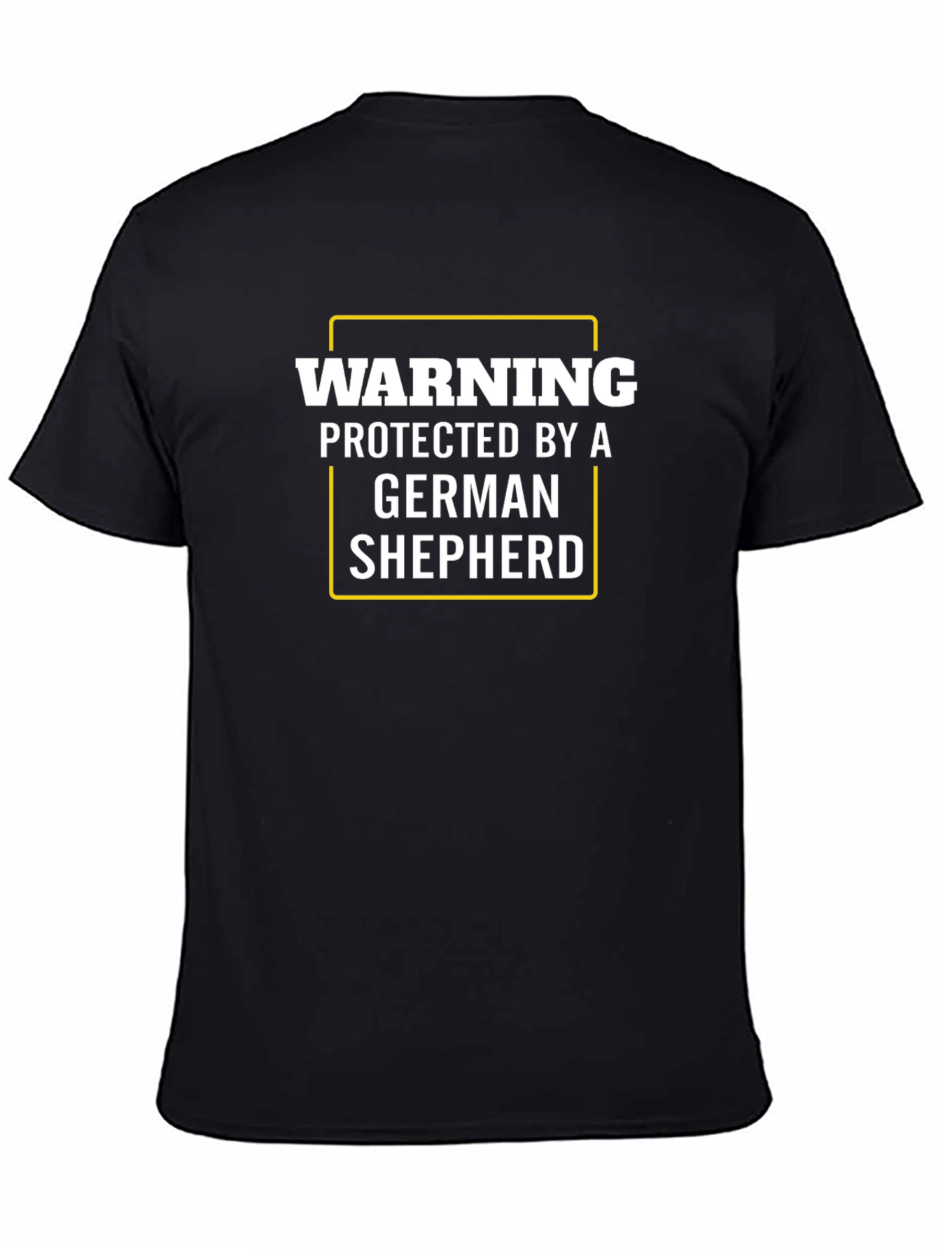 Warning Protected by German Shepherd T-Shirt