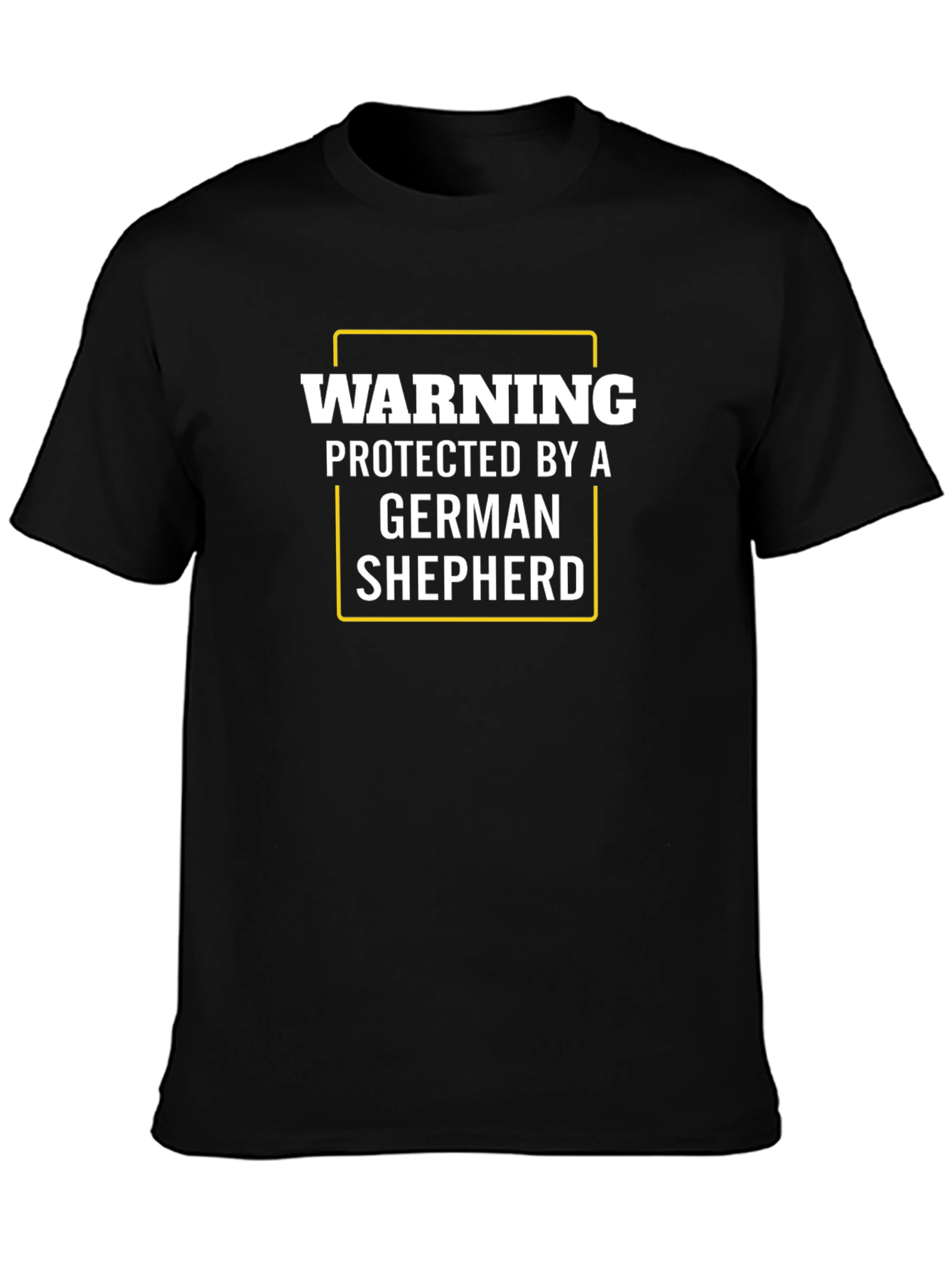 Warning Protected by German Shepherd T-Shirt