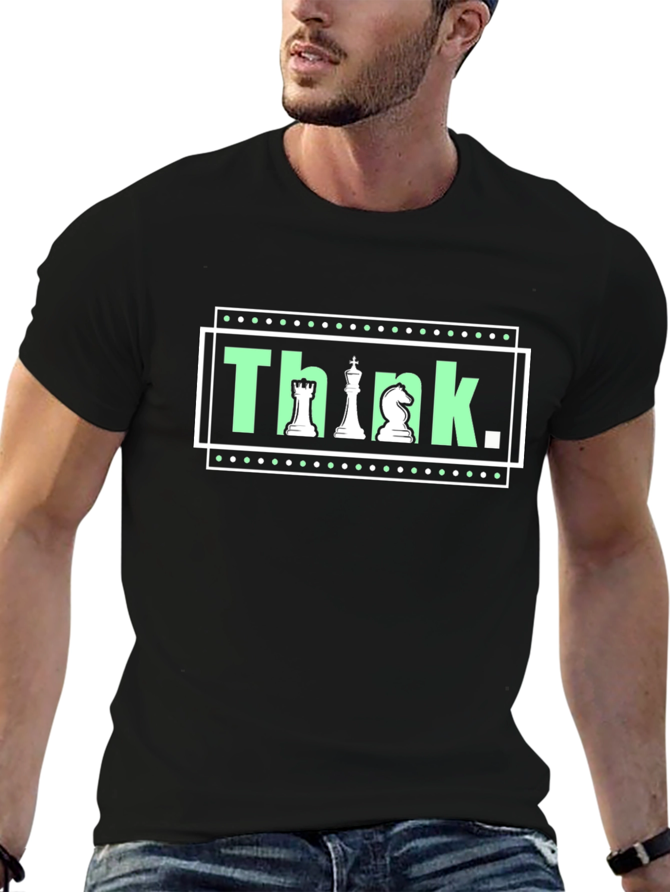 Think Chess Graphic T-Shirt - Stylish and Clever Design