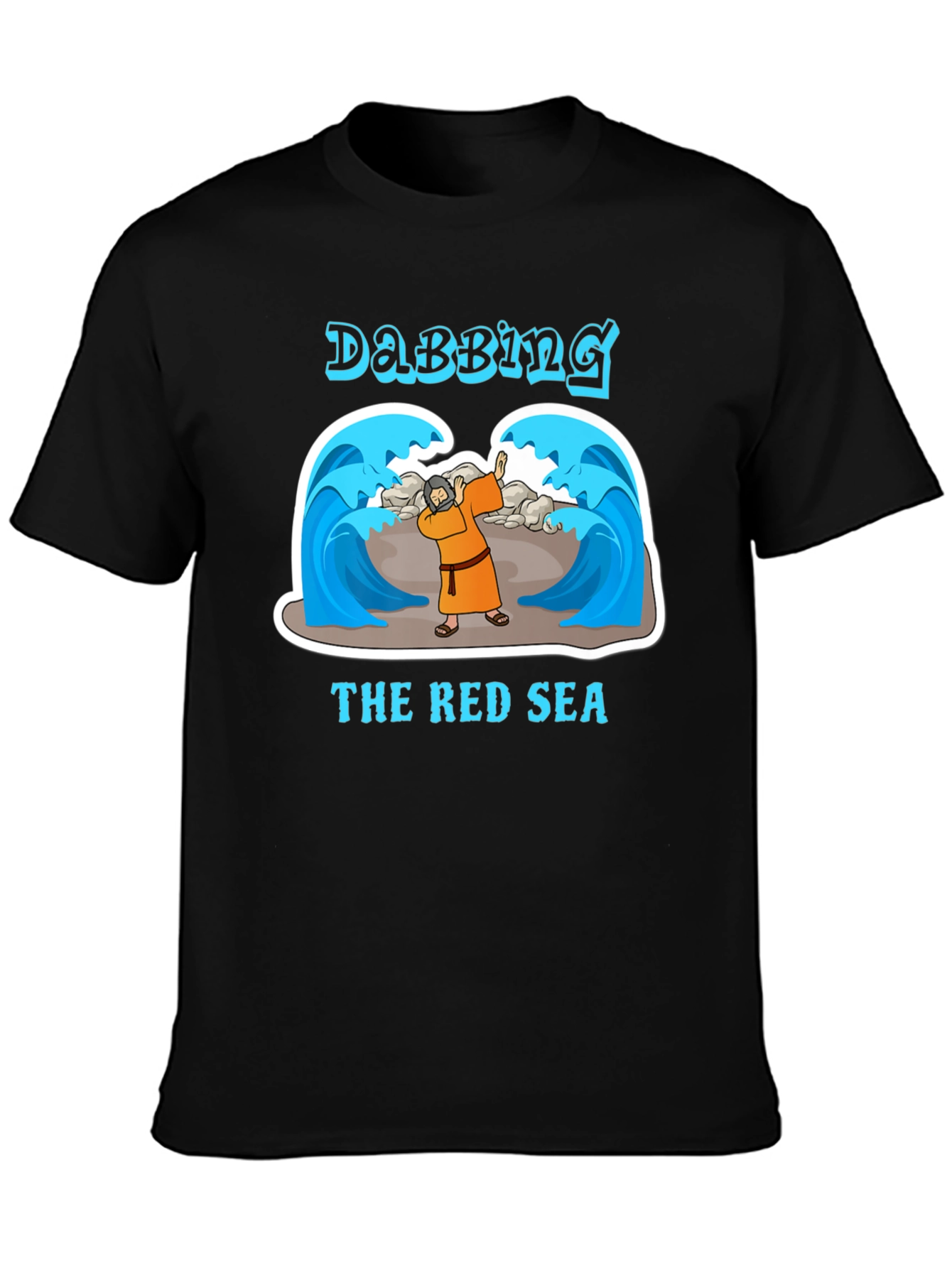 Dabbing the Red Sea T-Shirt - Funny Moses Tee