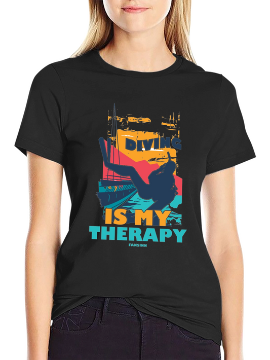 Diving is my Therapy Graphic Tee