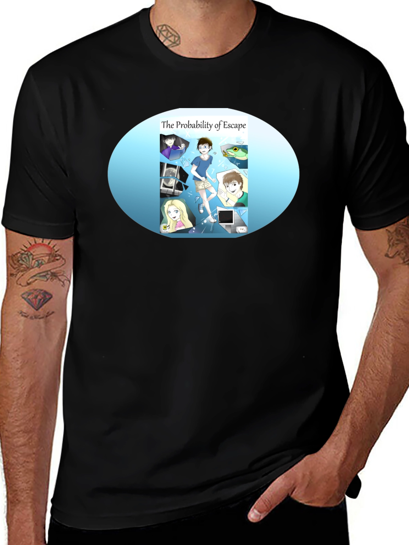 Probability of Escape Black Tee