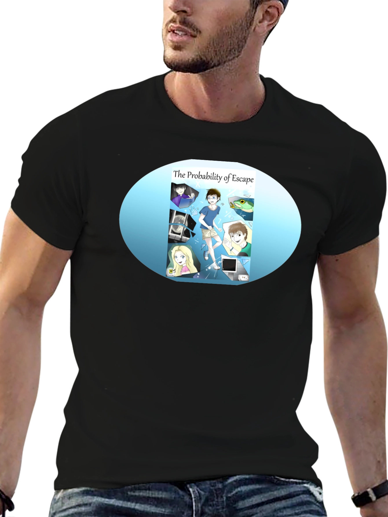 Probability of Escape Black Tee