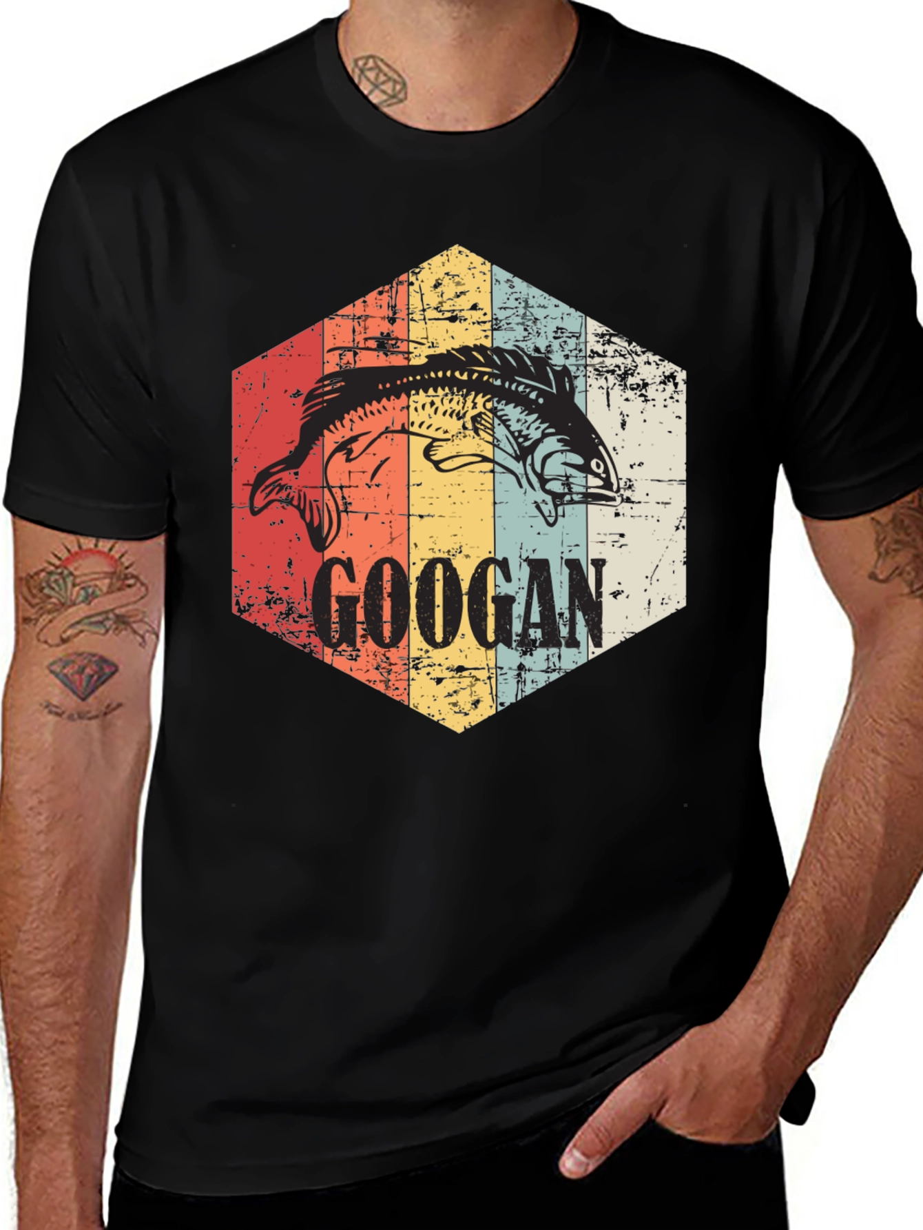 Googan Fishing T-Shirt - Retro Angler Tee