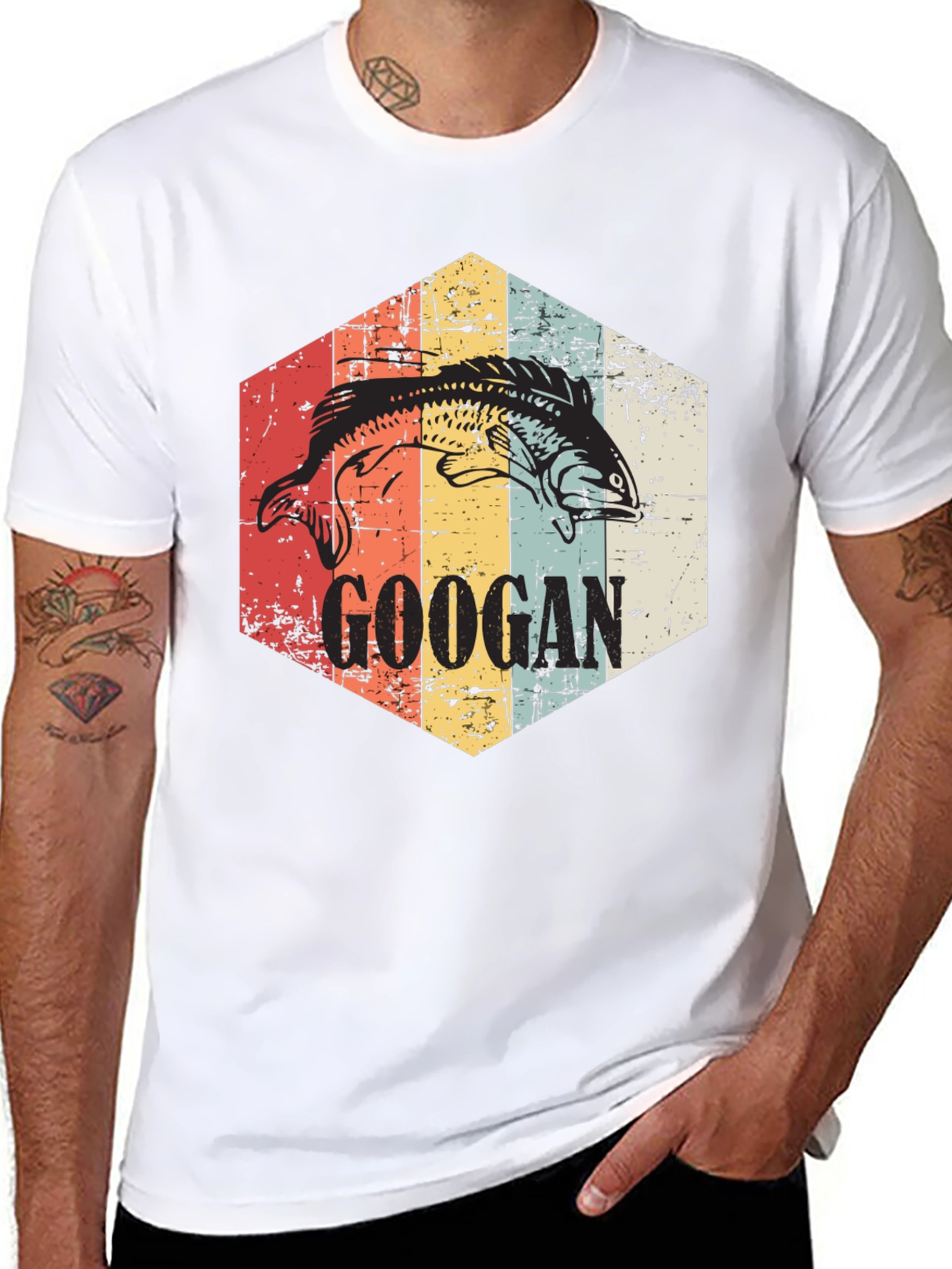 Googan Fishing T-Shirt - Retro Angler Tee