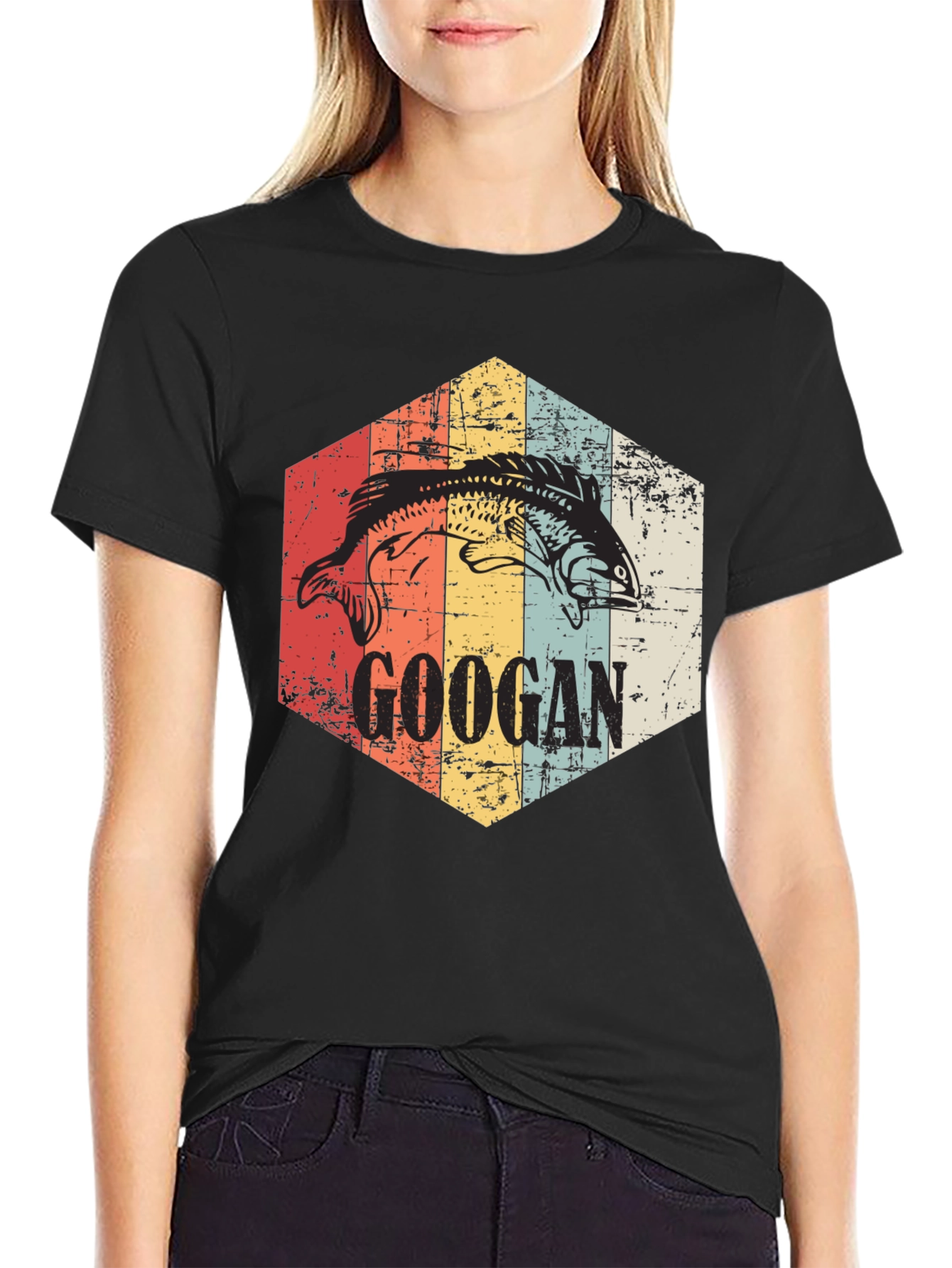 Googan Fishing T-Shirt - Retro Angler Tee