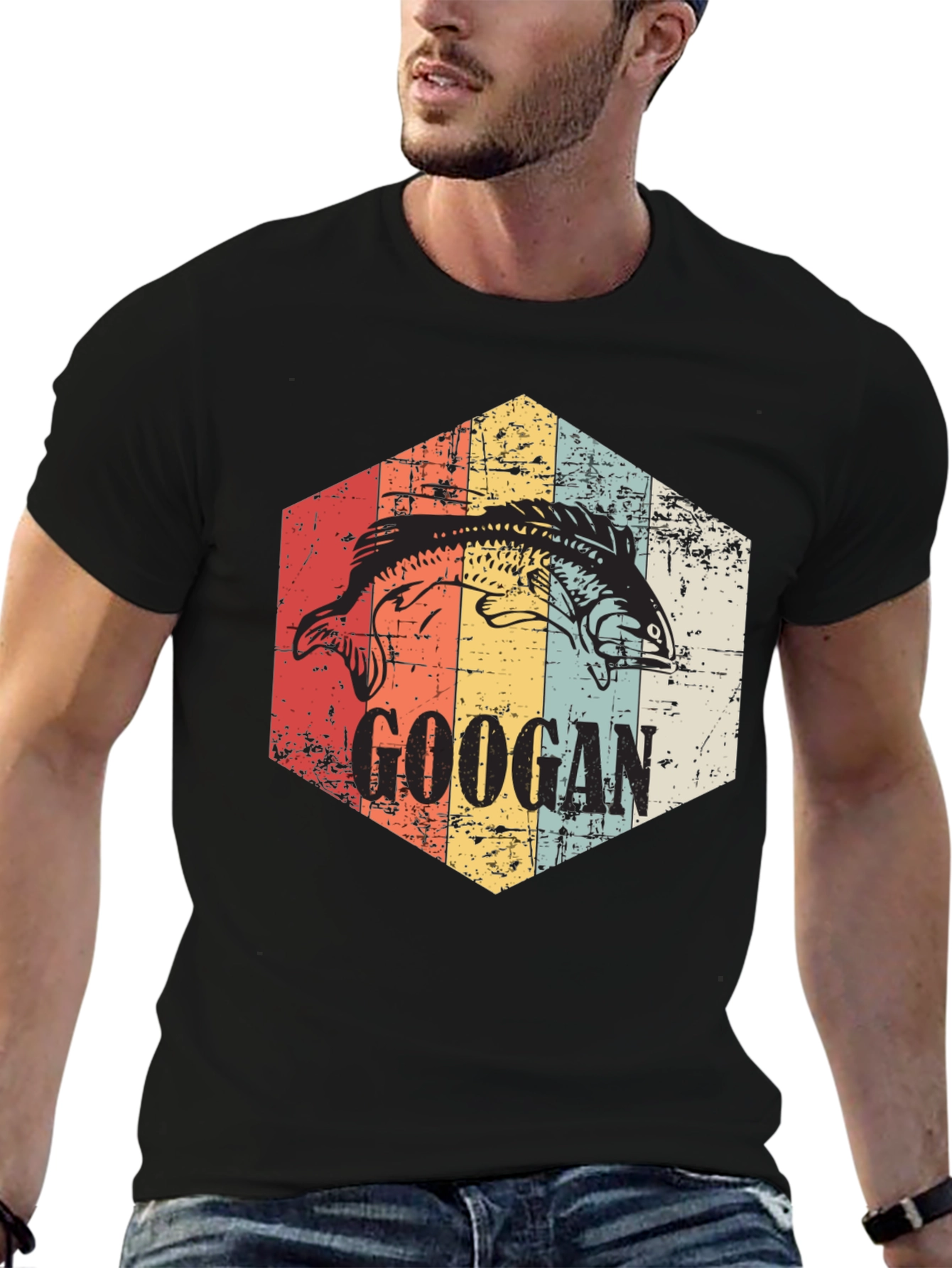 Googan Fishing T-Shirt - Retro Angler Tee