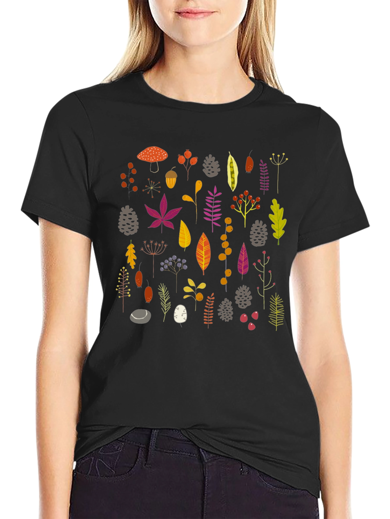 Autumn Forest Patterned T-Shirt