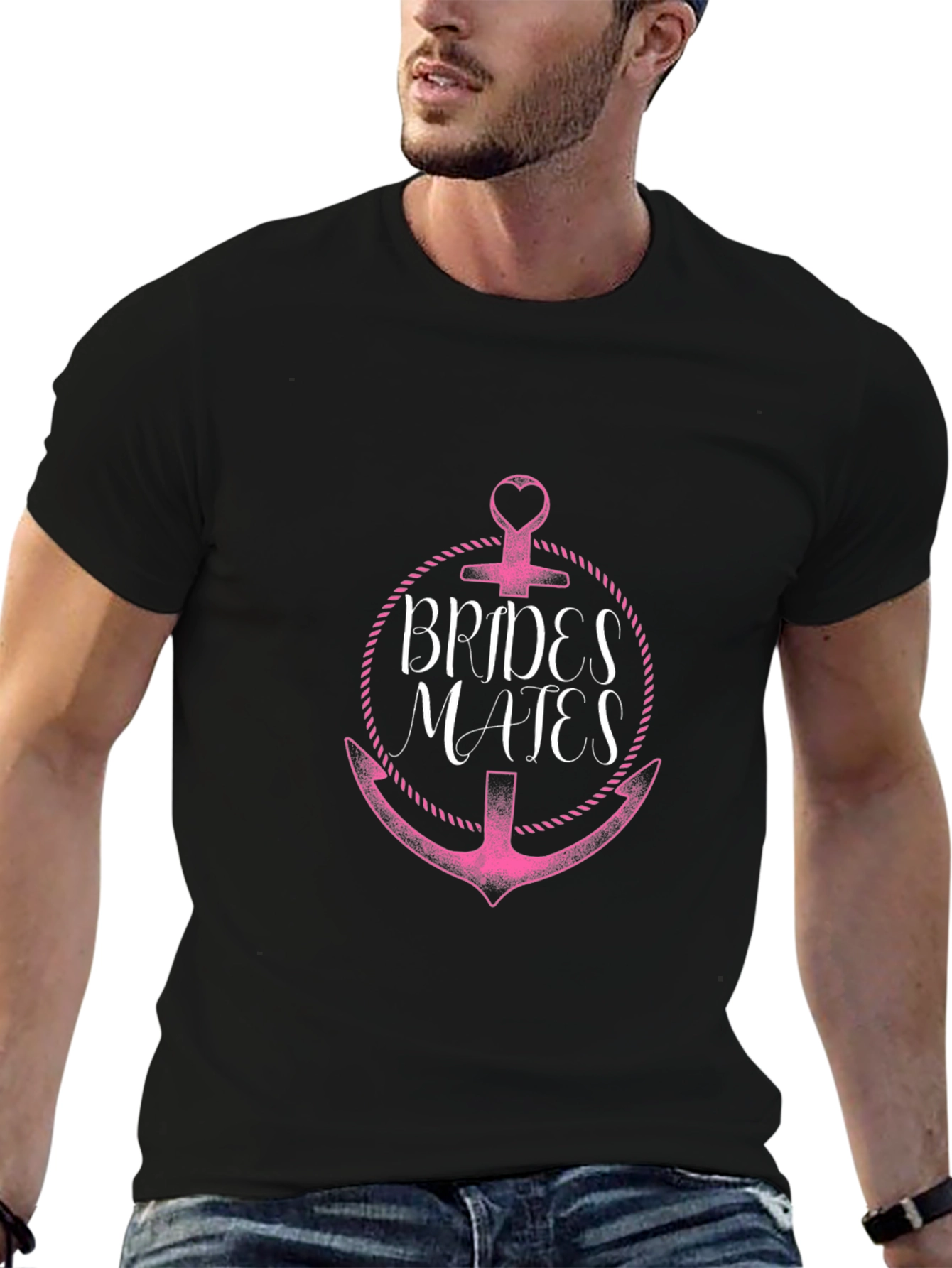 Brides Mates Anchor Graphic Tee - Black