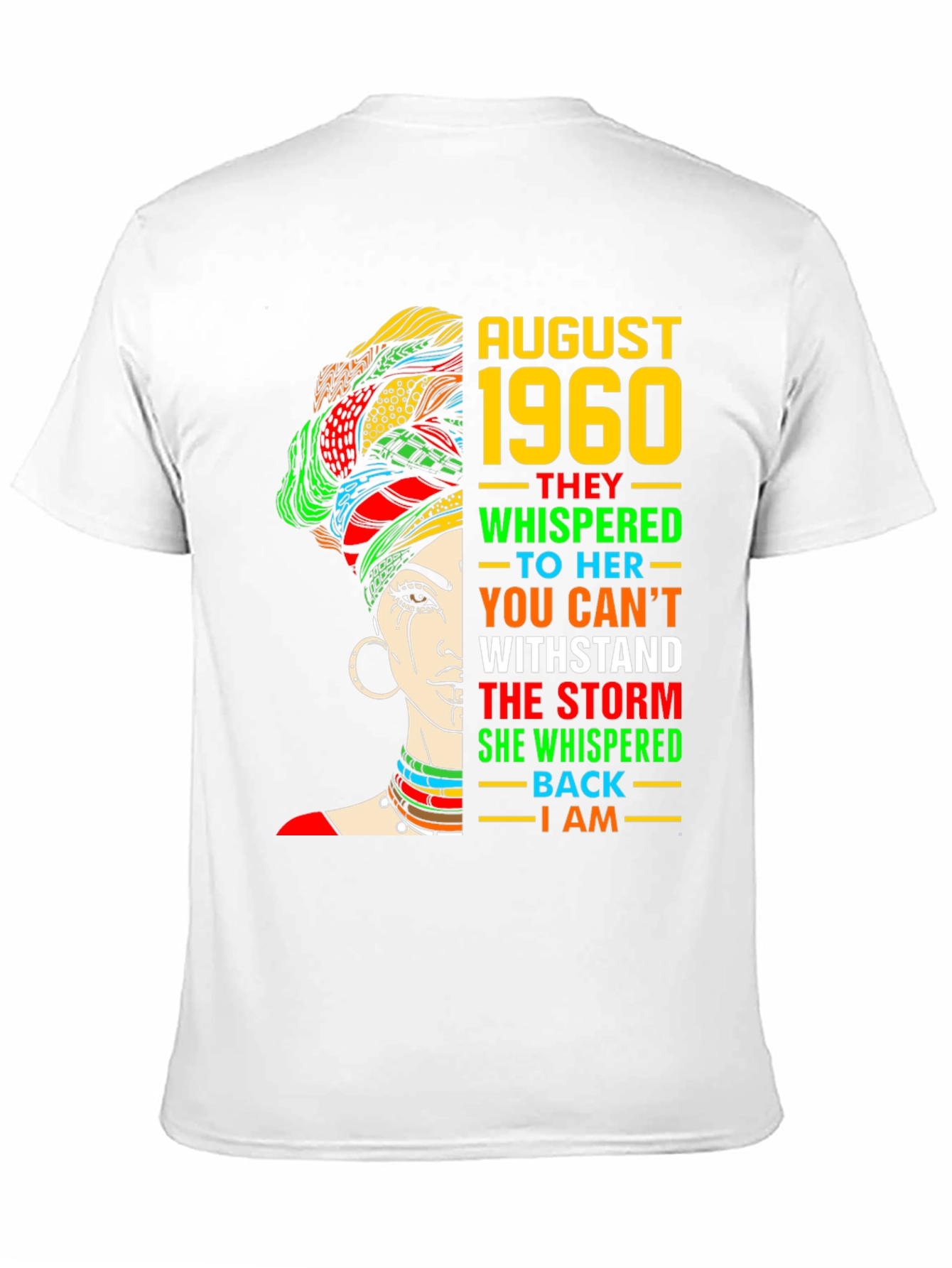 August 1960 Woman T-Shirt - Empowering Birthday Tee