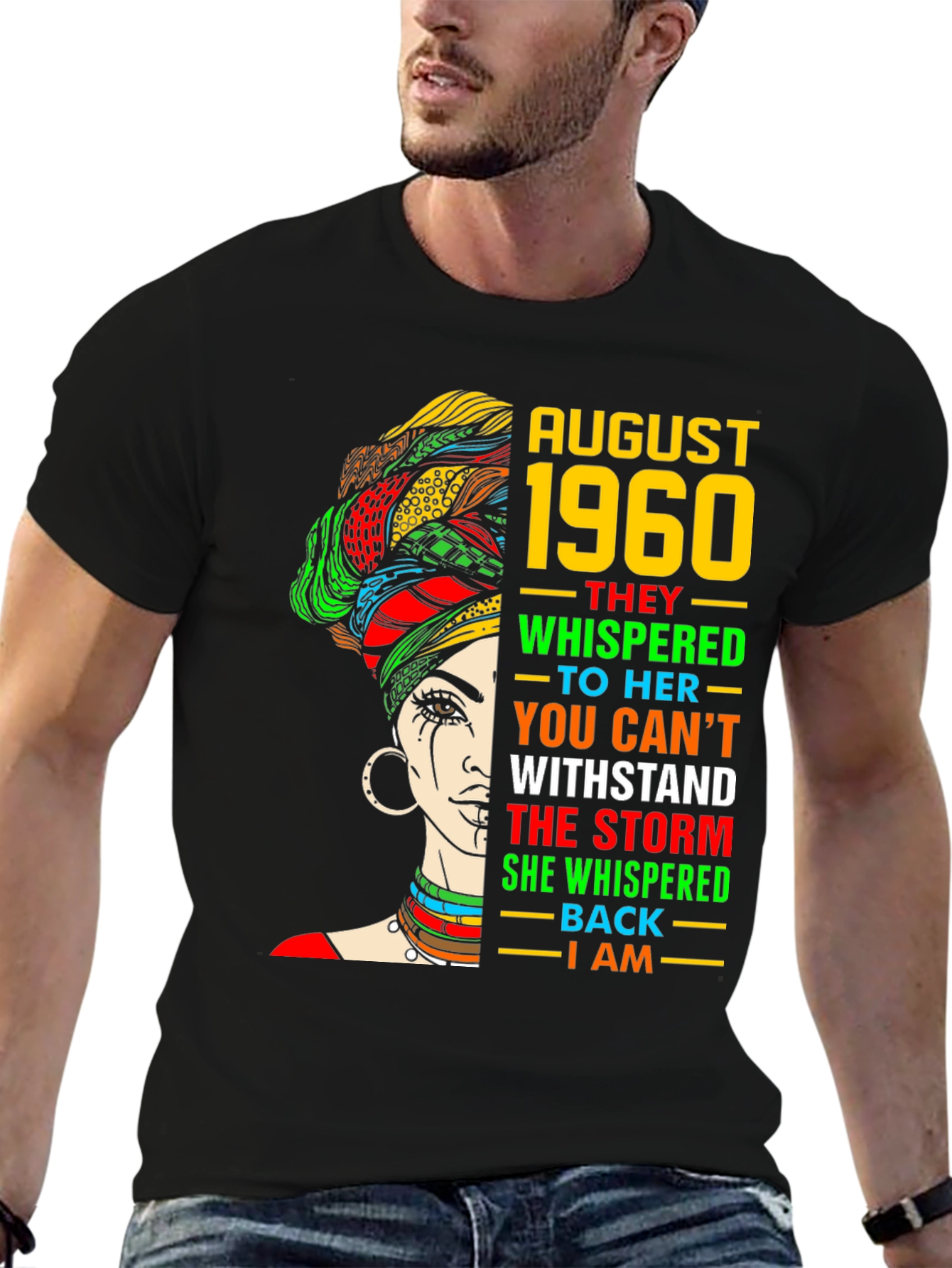 August 1960 Woman T-Shirt - Empowering Birthday Tee
