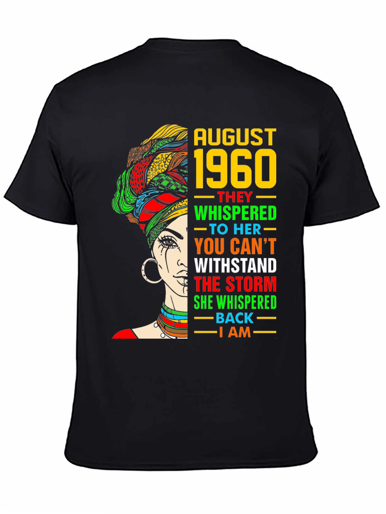 August 1960 Woman T-Shirt - Empowering Birthday Tee
