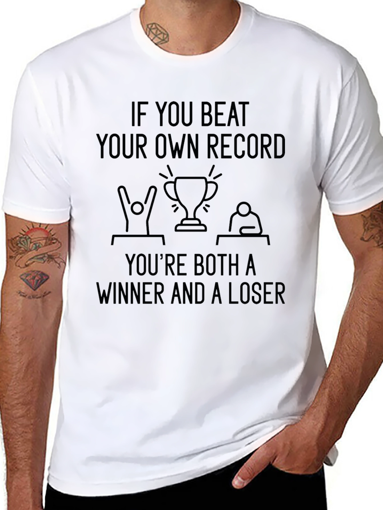 Funny Winner & Loser Graphic Tee