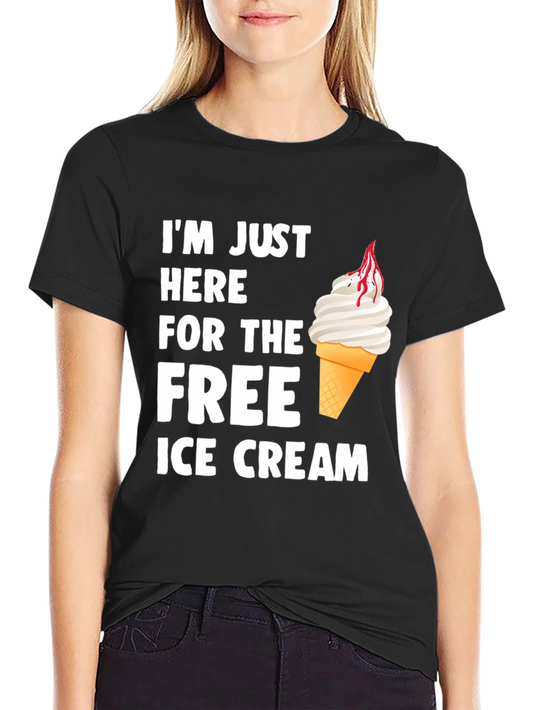 Free Ice Cream Graphic Tee - Soft Cotton Shirt