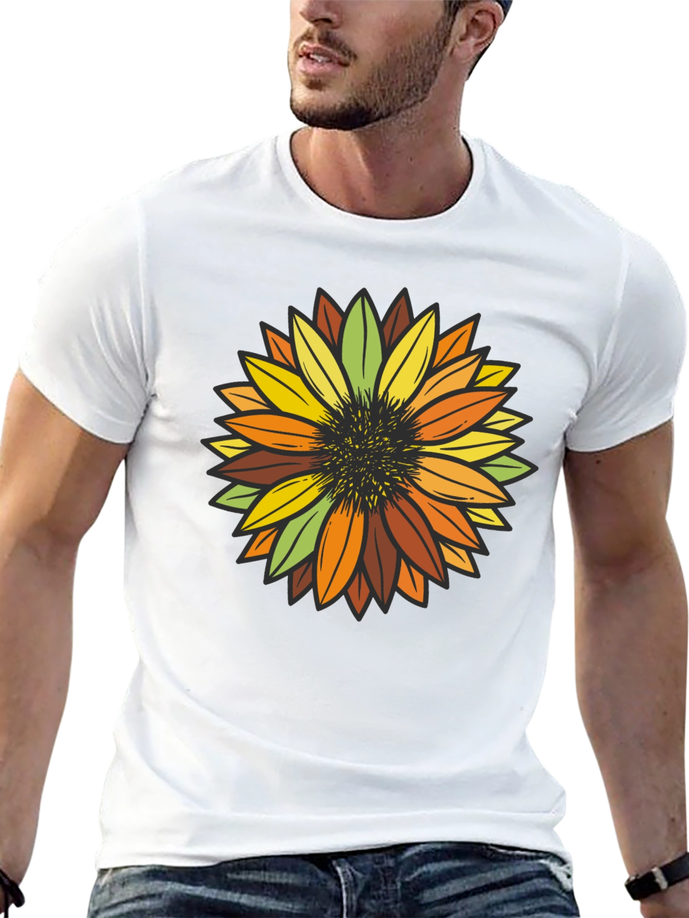 Sunflower Graphic Print T-Shirt