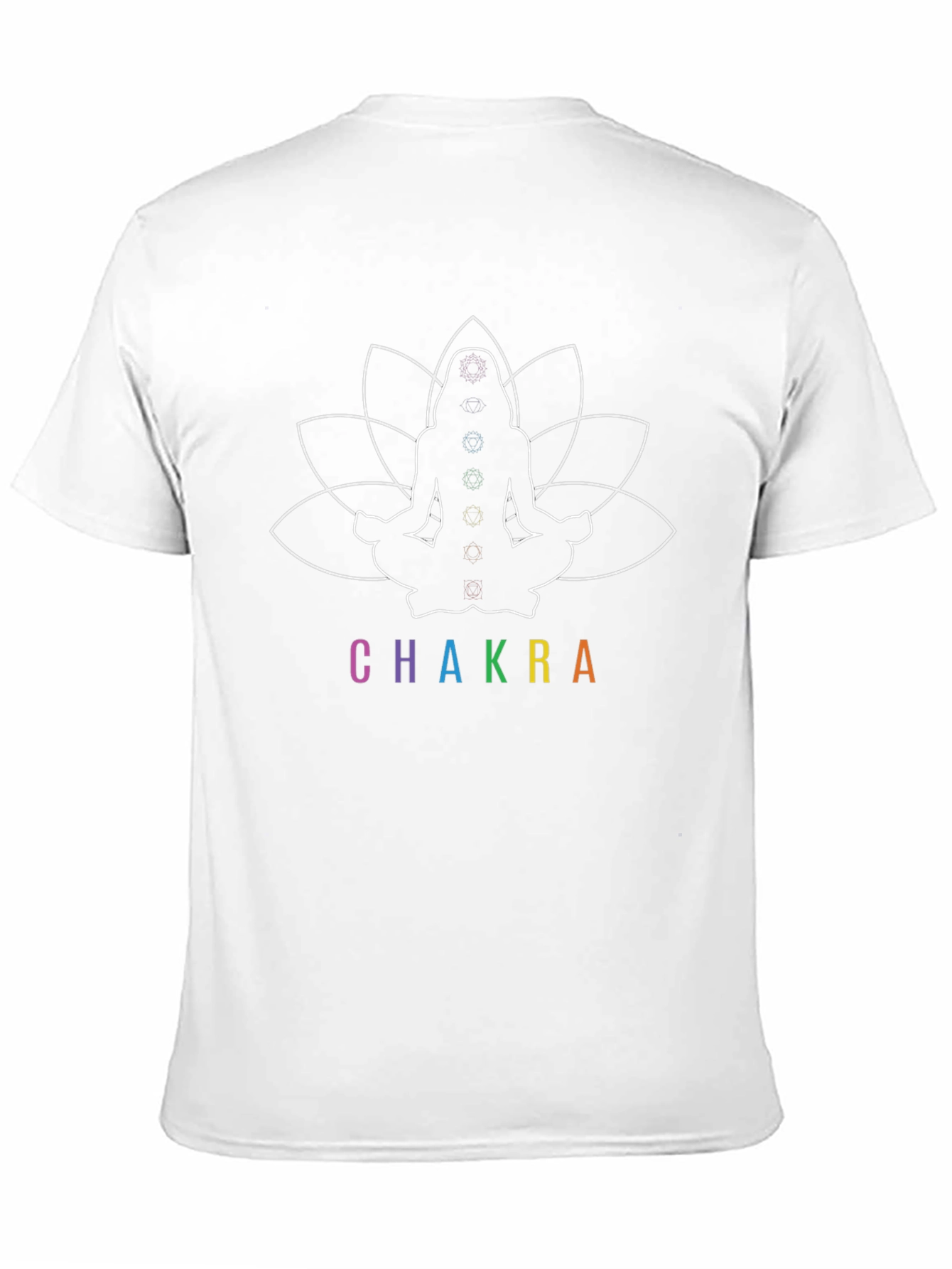 Chakra Lotus Graphic Black T-Shirt