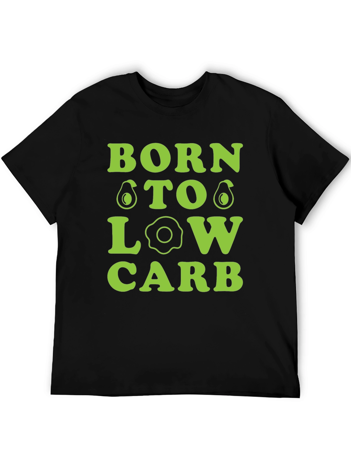 Born To Low Carb Graphic Tee - Black