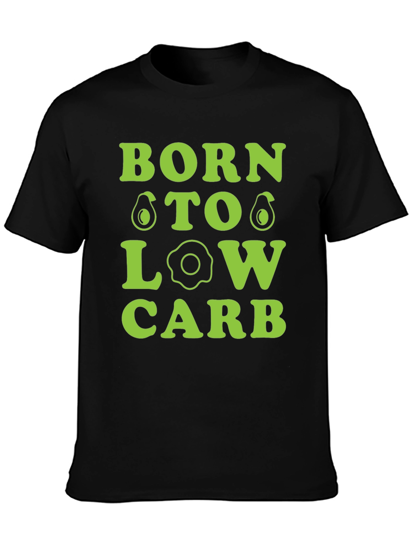 Born To Low Carb Graphic Tee - Black