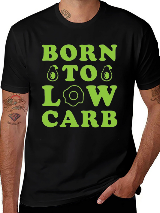 Born To Low Carb Graphic Tee - Black