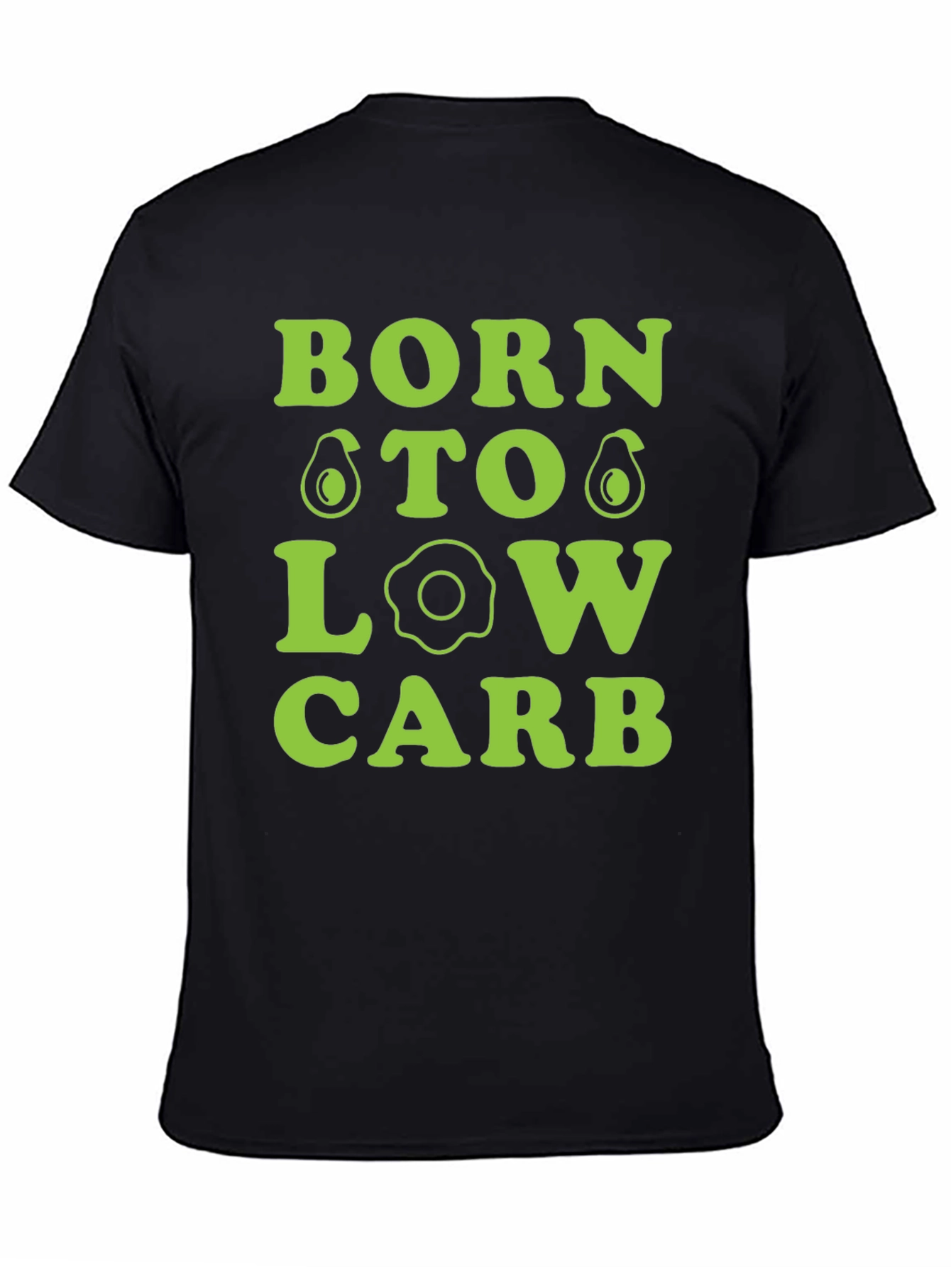 Born To Low Carb Graphic Tee - Black
