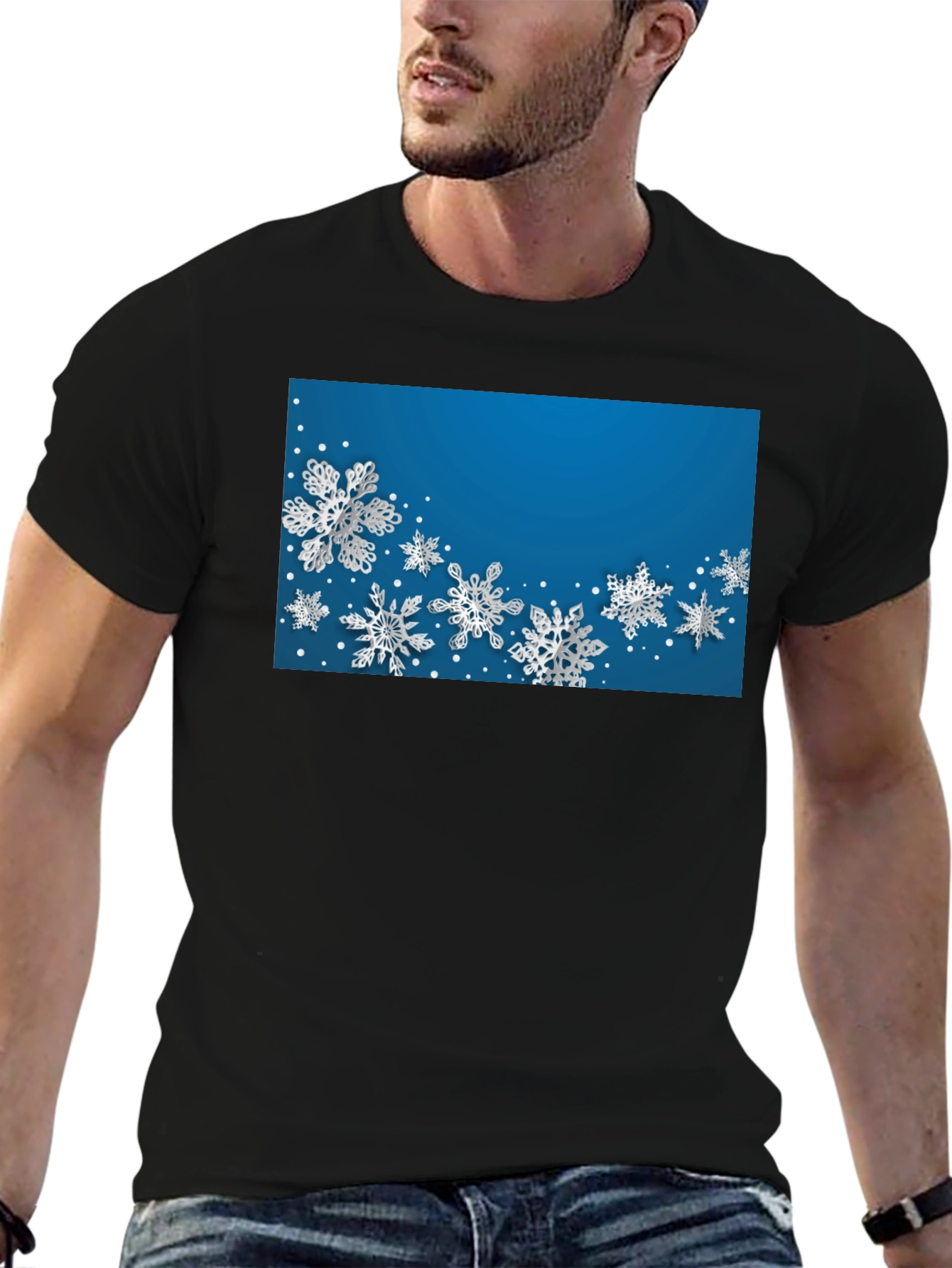 Snowflake Patterned Tee