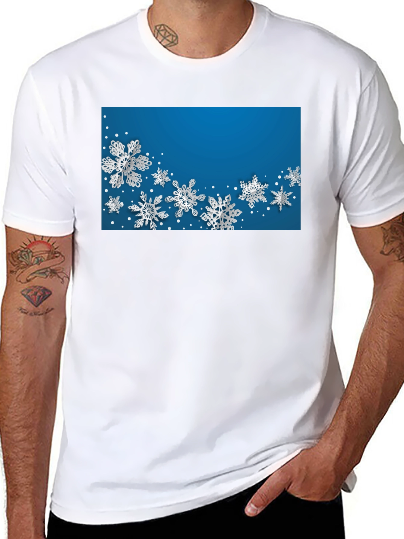 Snowflake Patterned Tee