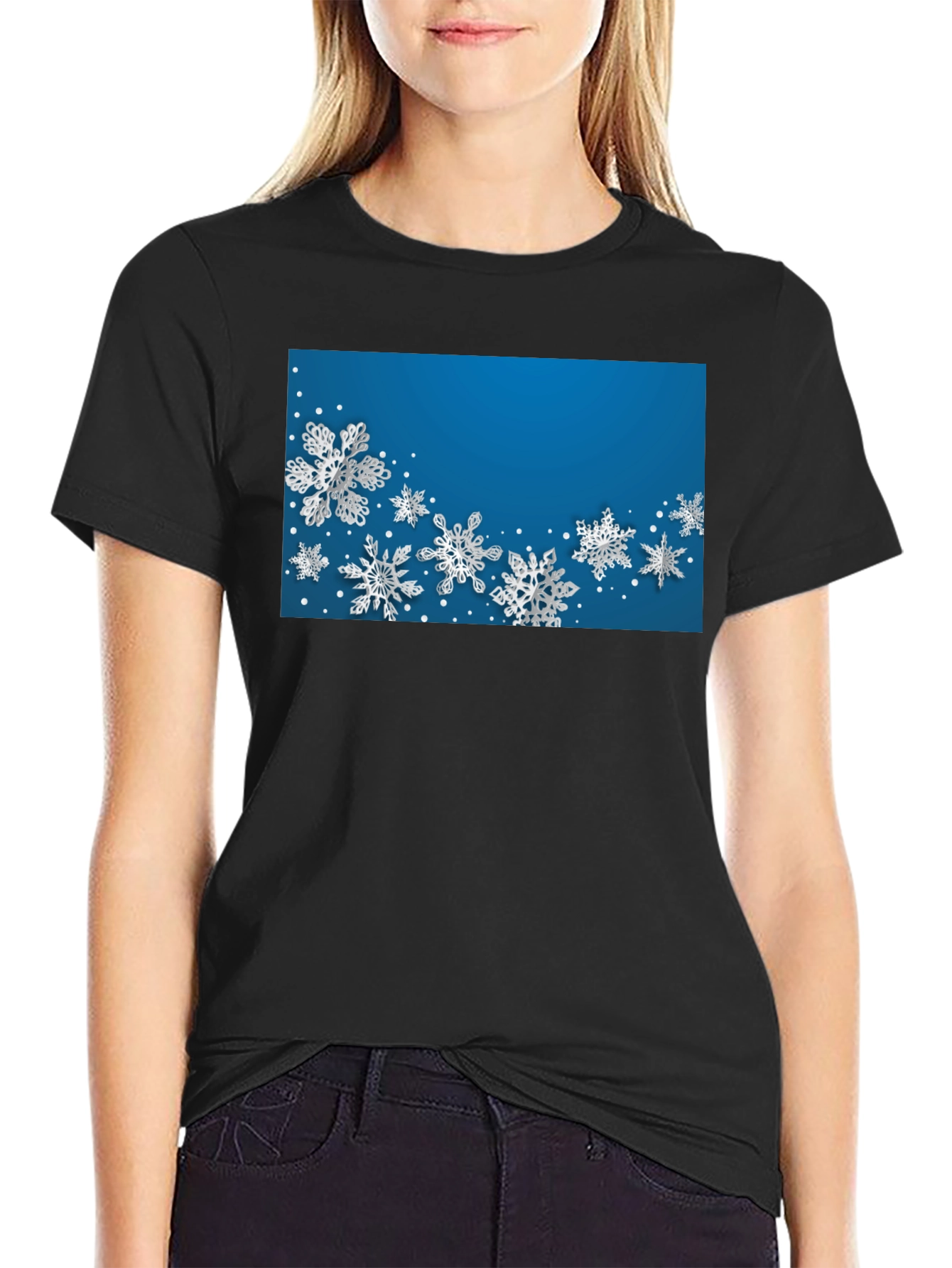 Snowflake Patterned Tee