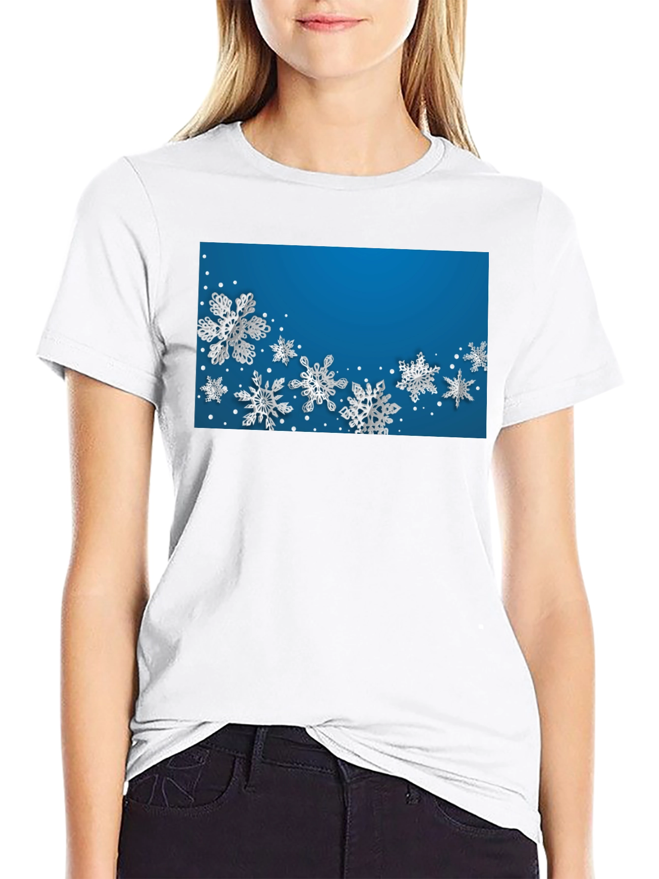 Snowflake Patterned Tee