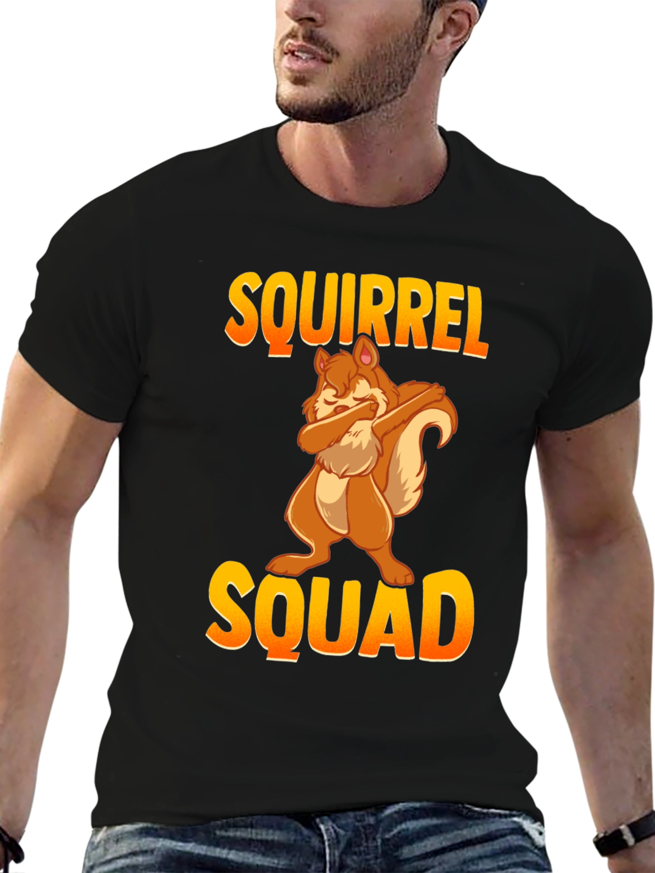 Squirrel Squad T-Shirt - Funny Dabbing Squirrel Tee