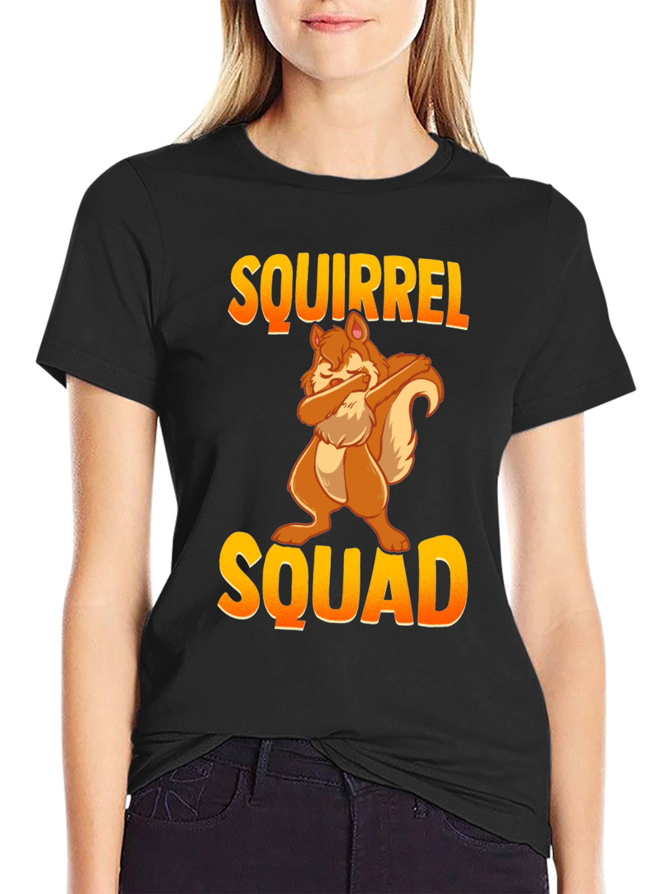 Squirrel Squad T-Shirt - Funny Dabbing Squirrel Tee