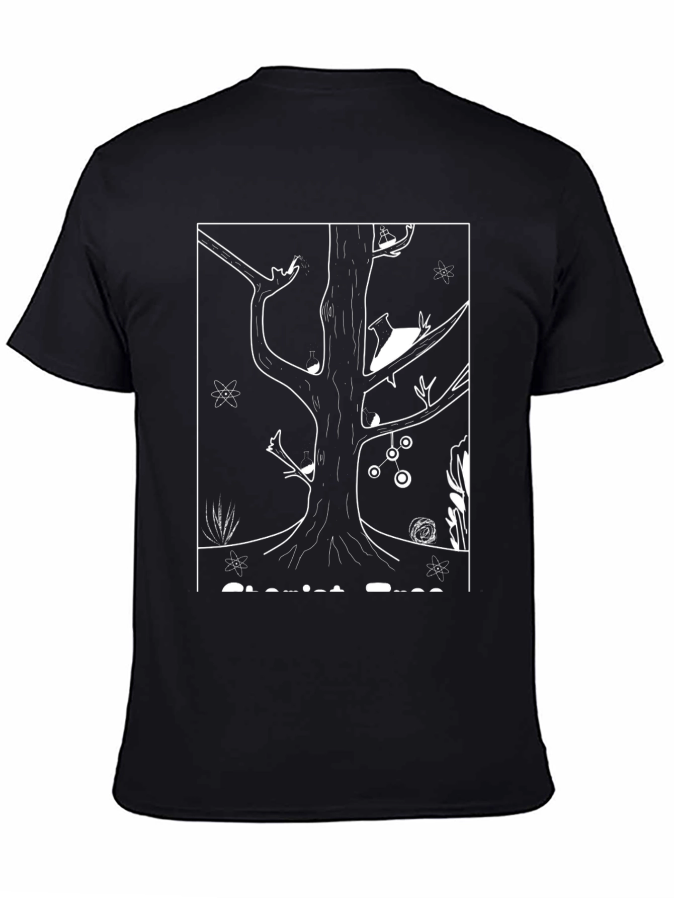 Science Tree Black T-Shirt