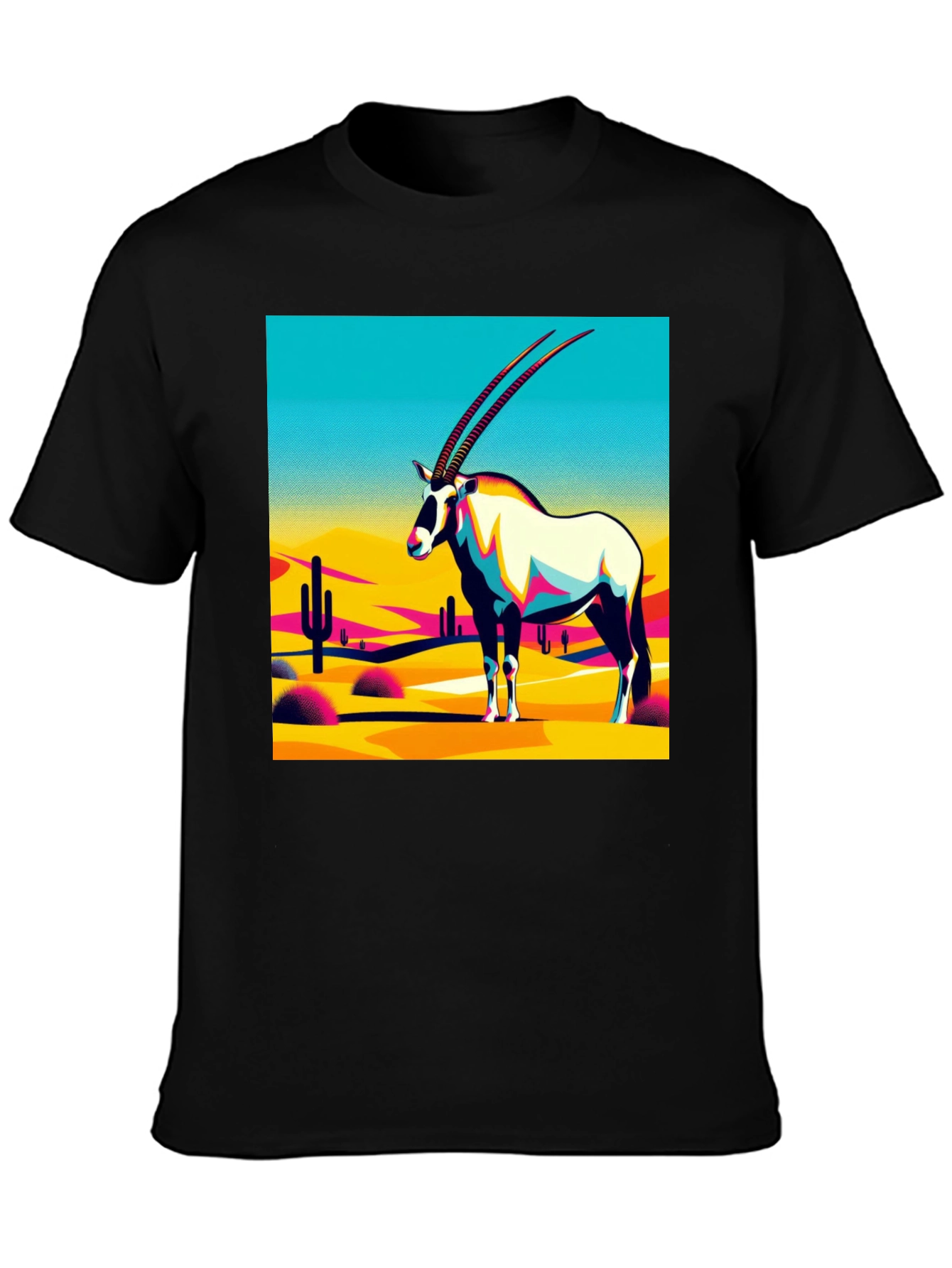 Abstract Oryx Desert Graphic T-Shirt