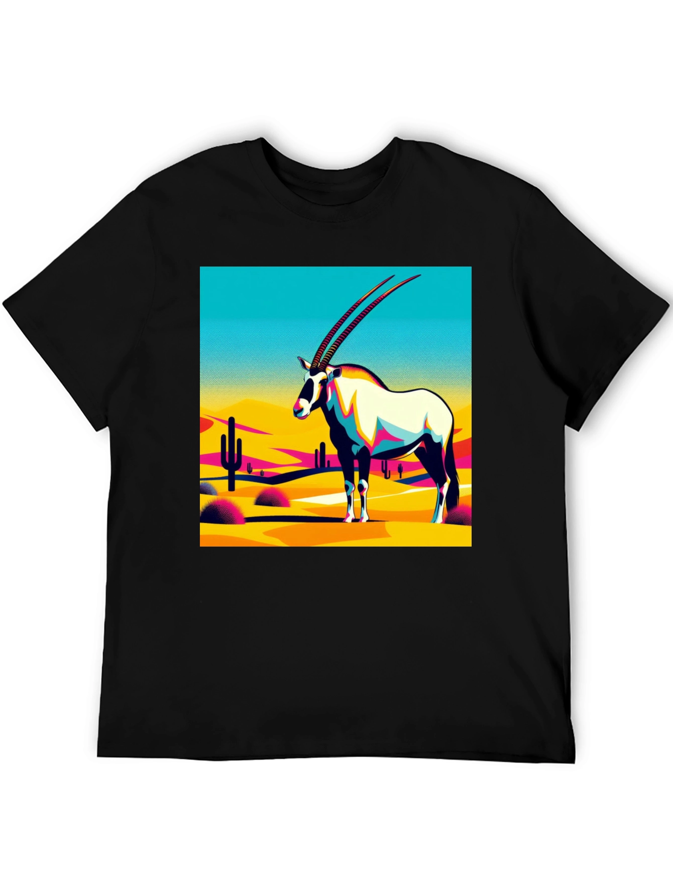 Abstract Oryx Desert Graphic T-Shirt