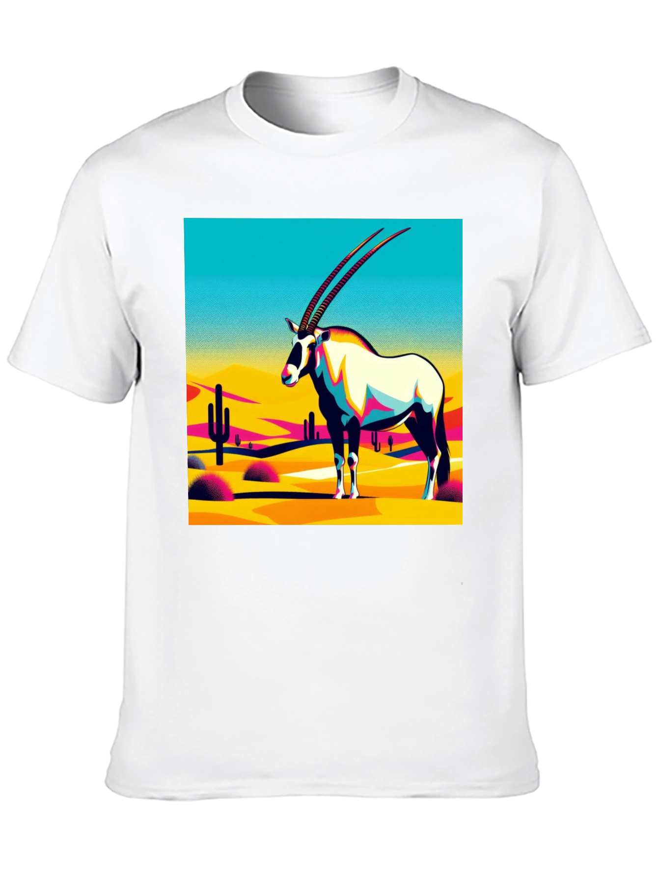 Abstract Oryx Desert Graphic T-Shirt