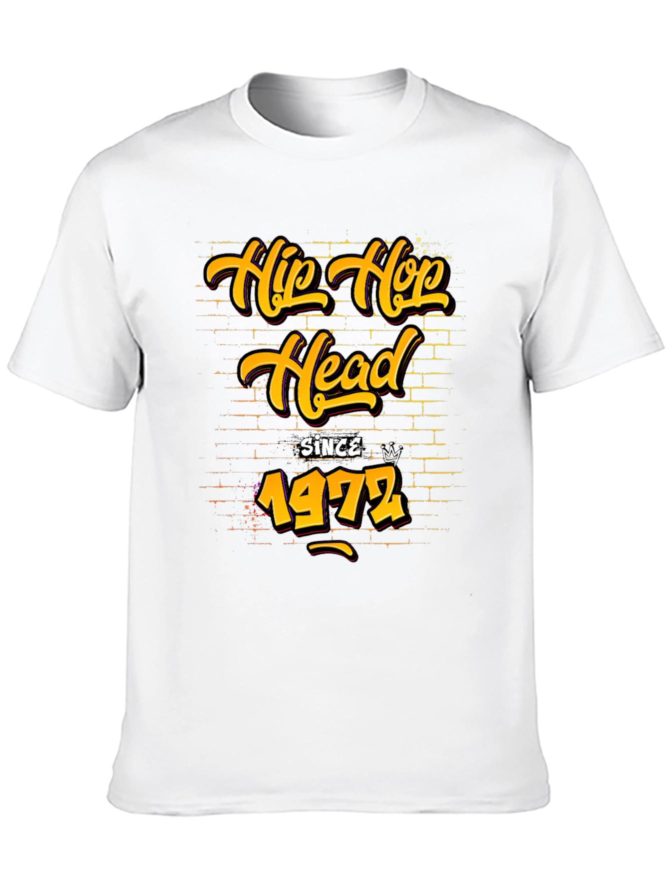 Hip Hop Head Since 1972 Black T-Shirt