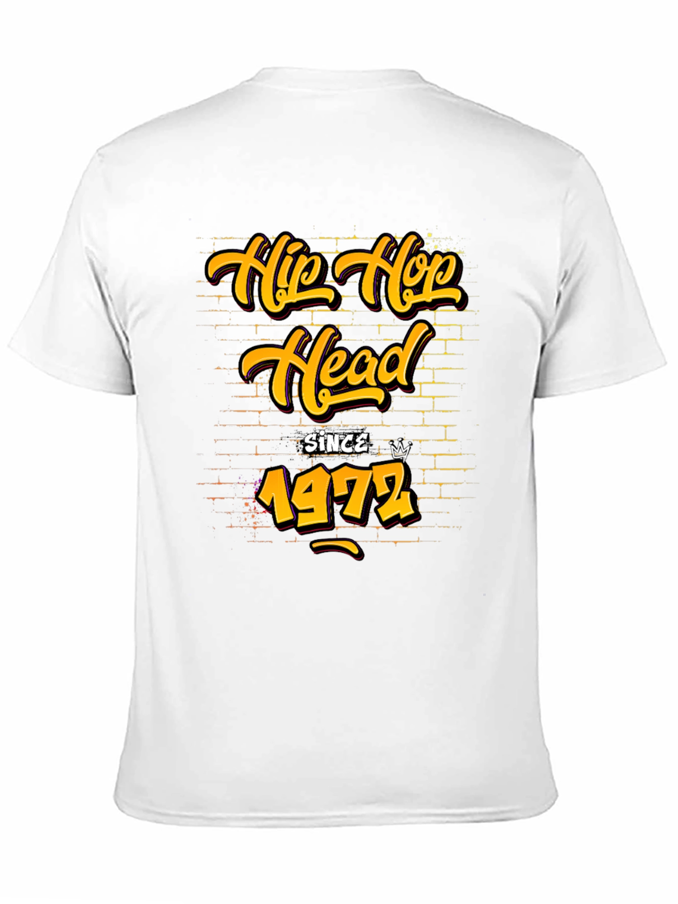 Hip Hop Head Since 1972 Black T-Shirt