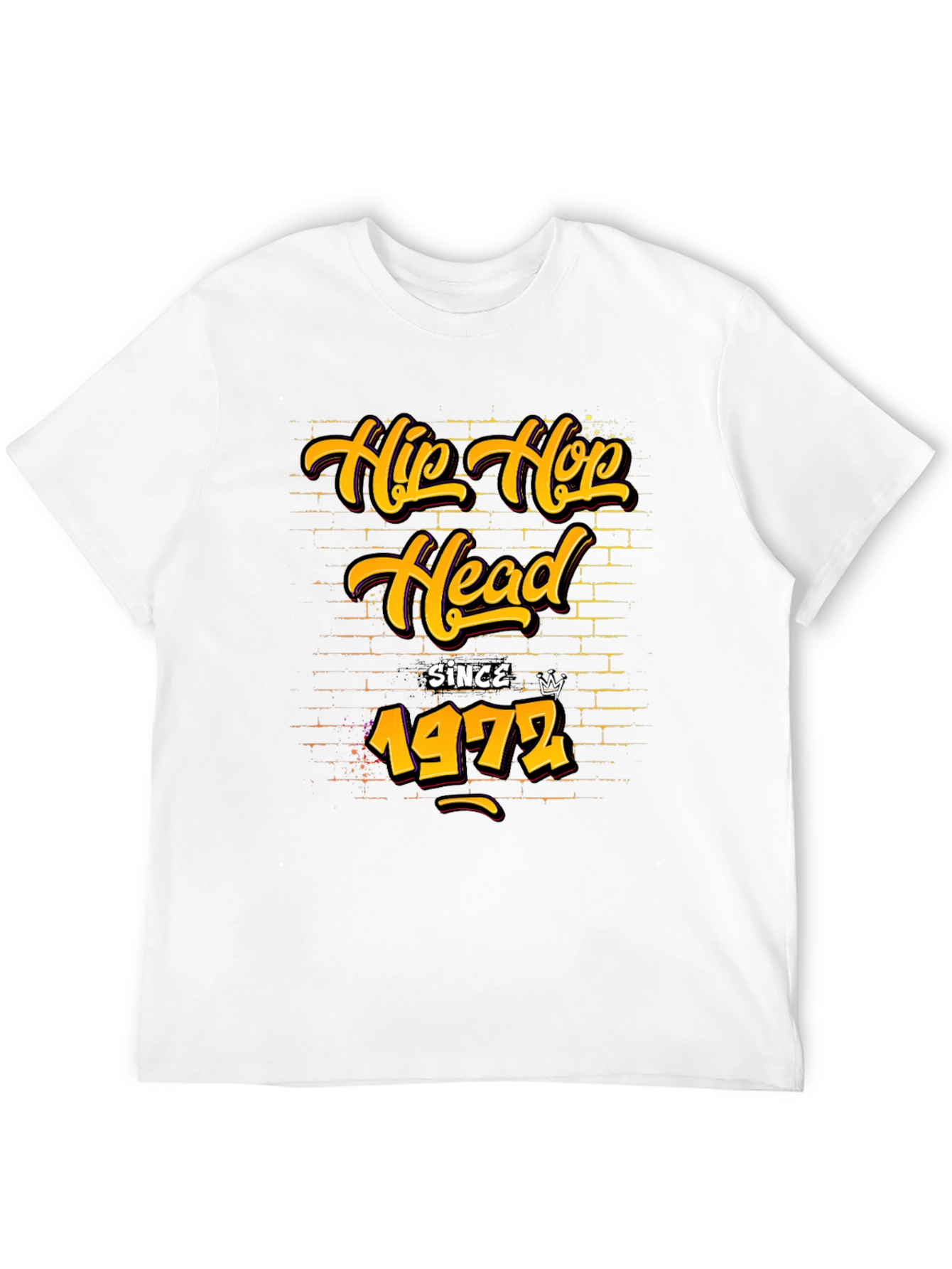 Hip Hop Head Since 1972 Black T-Shirt