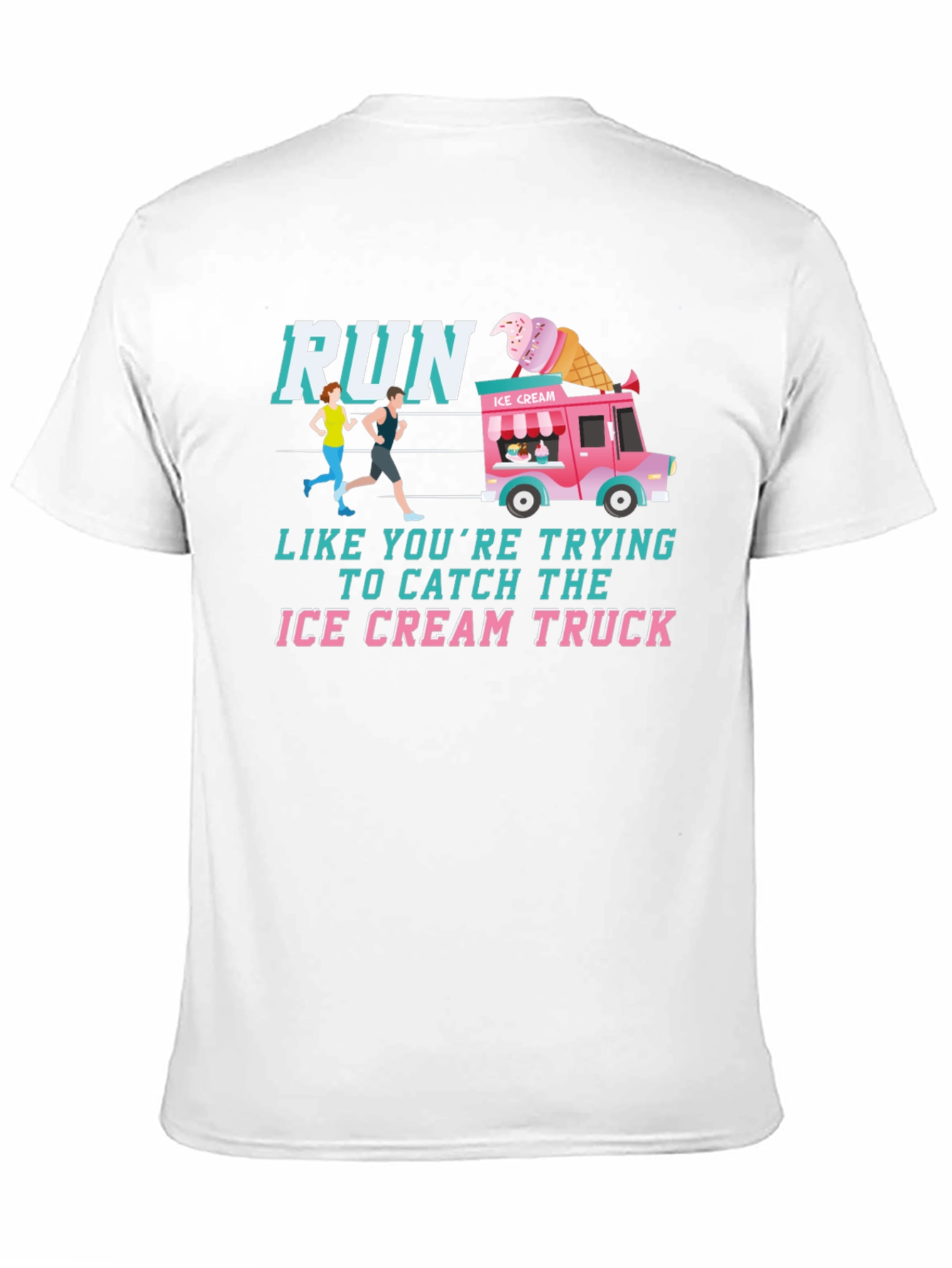 Run For Ice Cream Graphic T-Shirt