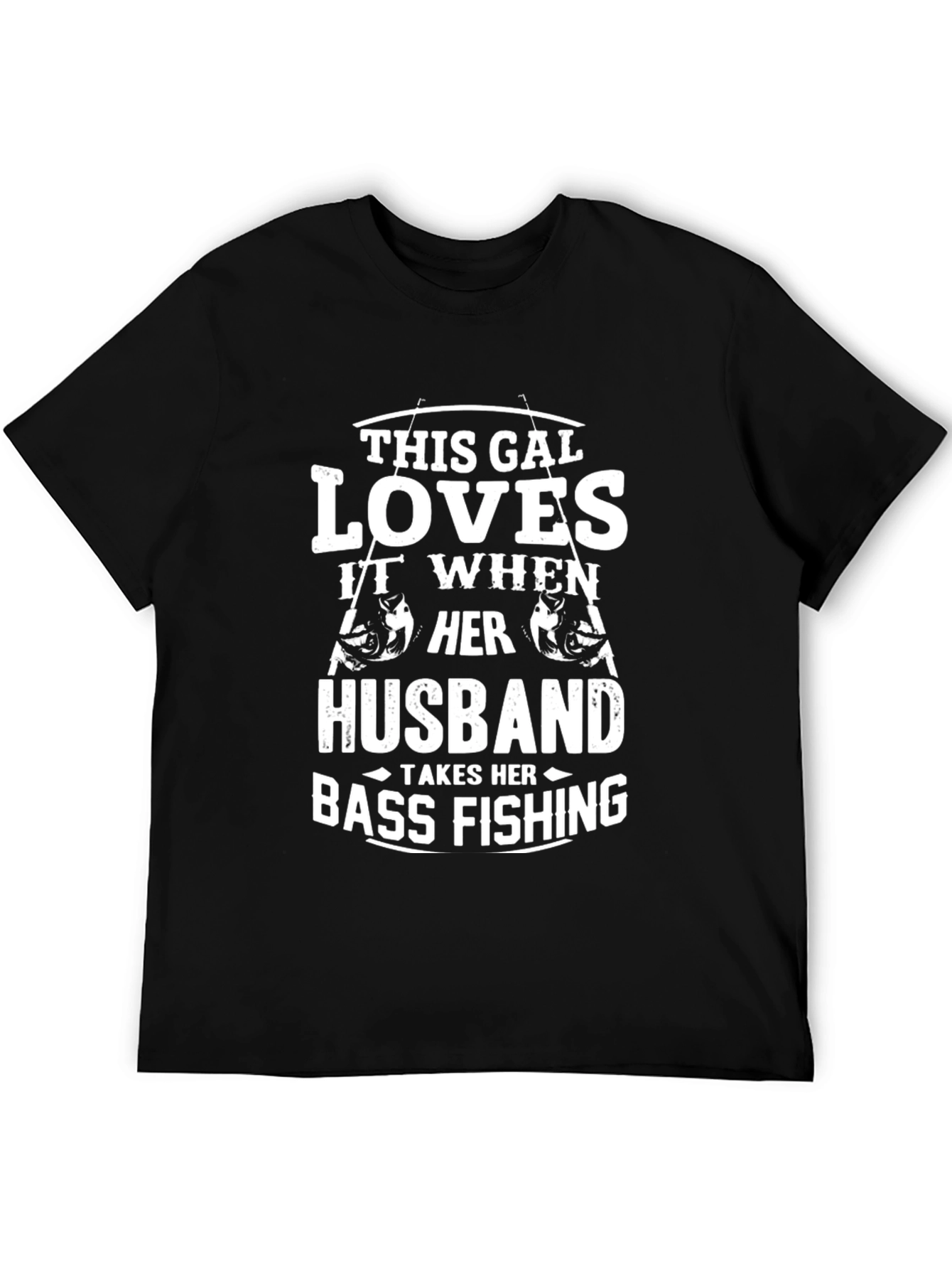 Funny Bass Fishing Husband T-Shirt
